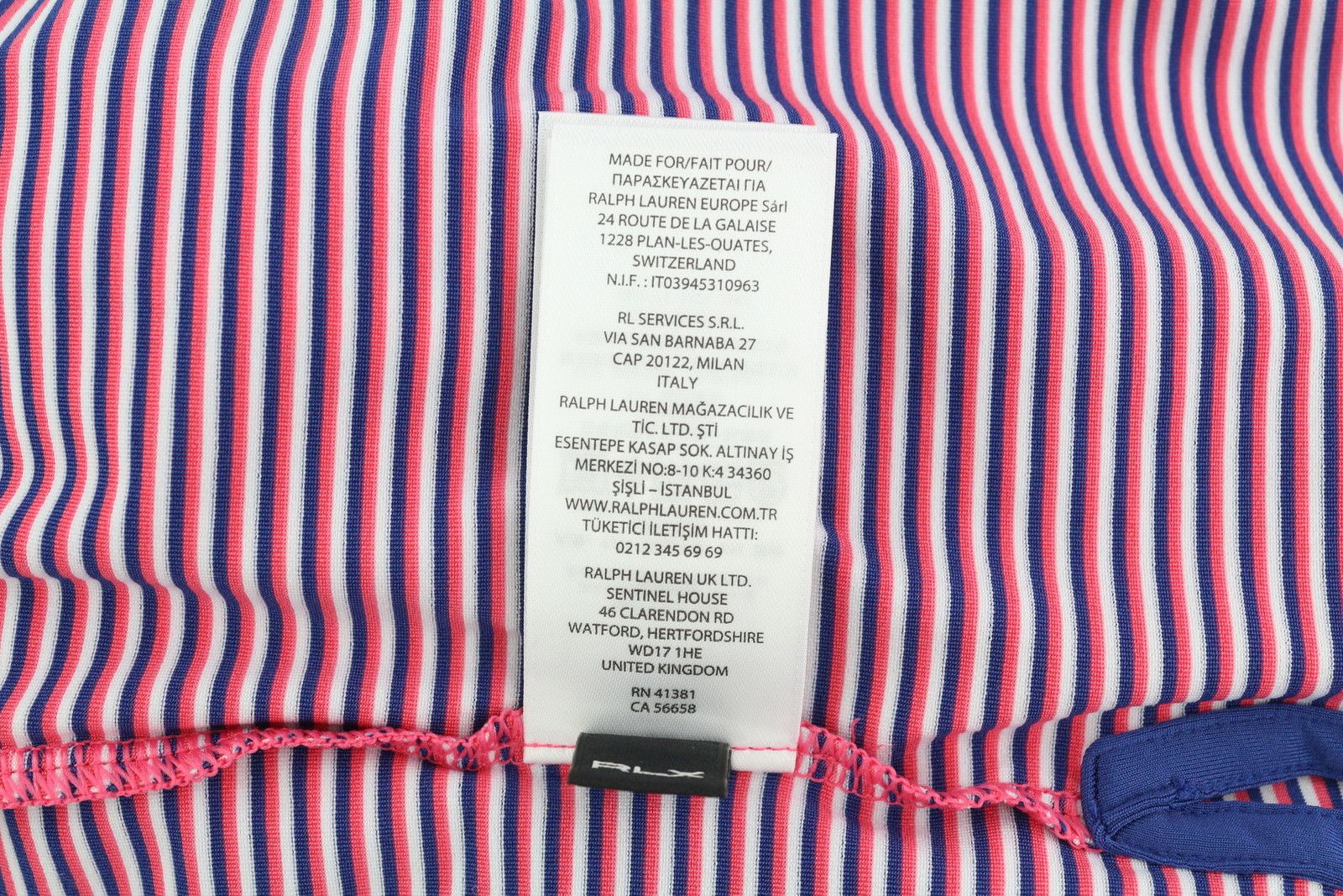 RLX Ralph Lauren GOLF M Striped Polo Wicking 84548 Size US M / EU 48-50 / 2 - 11 Thumbnail