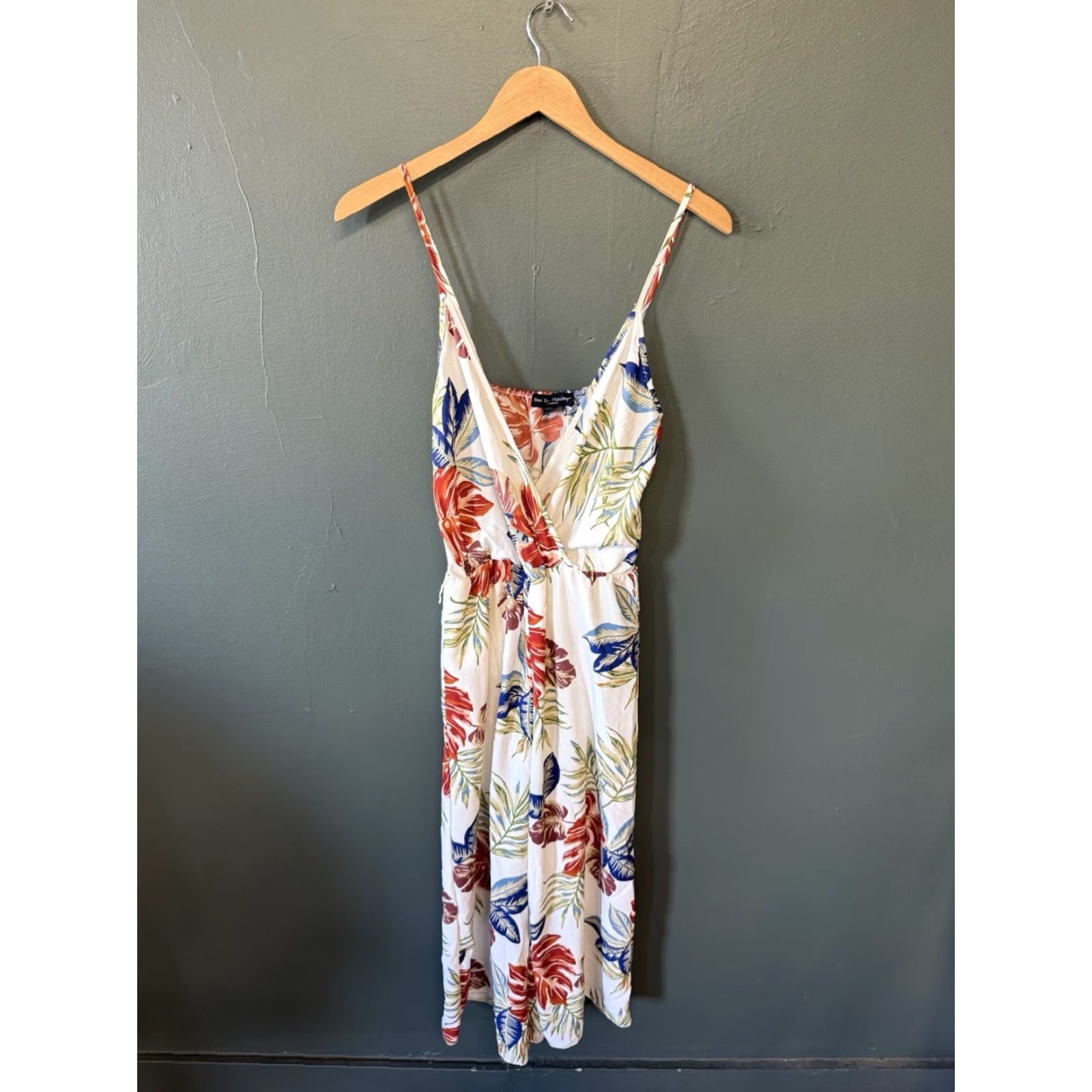 Vintage SEE YOU MONDAY Romper Women's Sleeveless White Floral Pattern Size M Size 32" / US 10 / IT 46 - 2 Thumbnail
