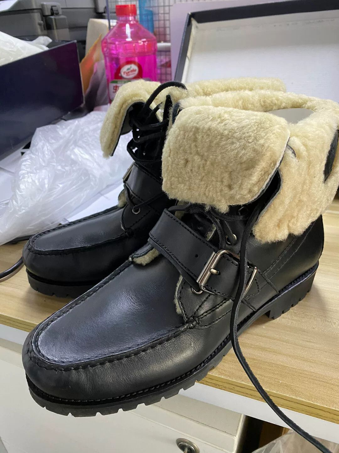 Polo Ralph Lauren ralph lauren leather snow boots for men Size US 8.5 / EU 41-42 - 1 Thumbnail