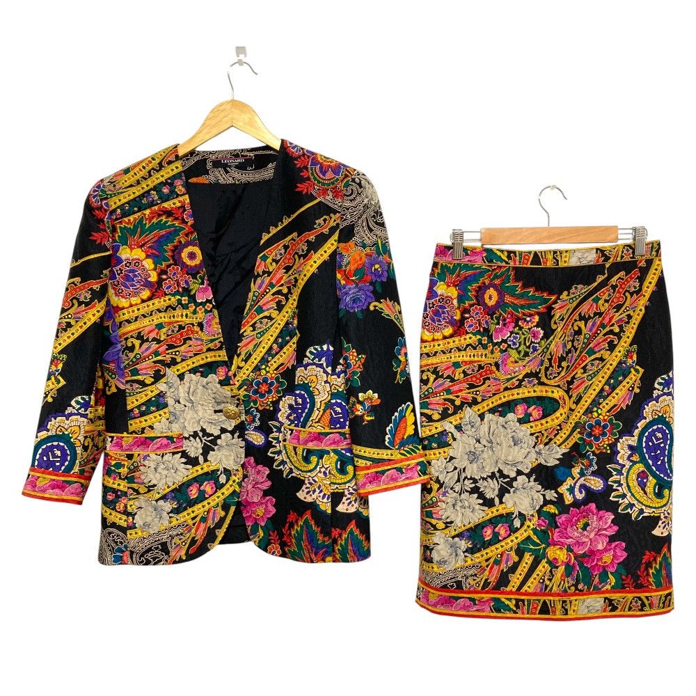 Other Leonard LEONARD FASHION Flower Jacquard Setup Textile Suits DUTY FREE for USA Size ONE SIZE - 1 Thumbnail