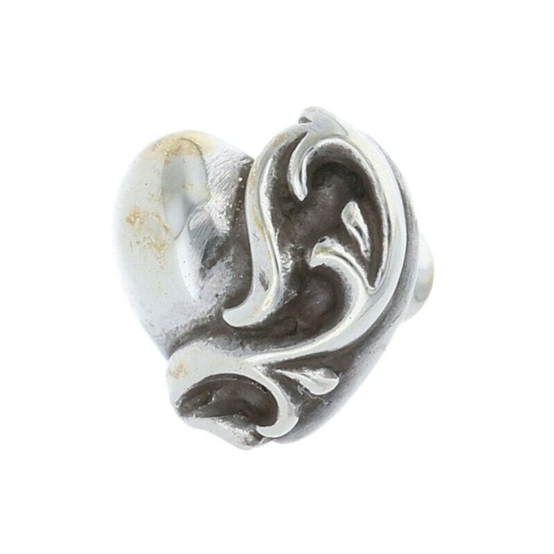 Chrome Hearts Chrome Hearts Heart Stud Silver Earring Size ONE SIZE - 1 Thumbnail