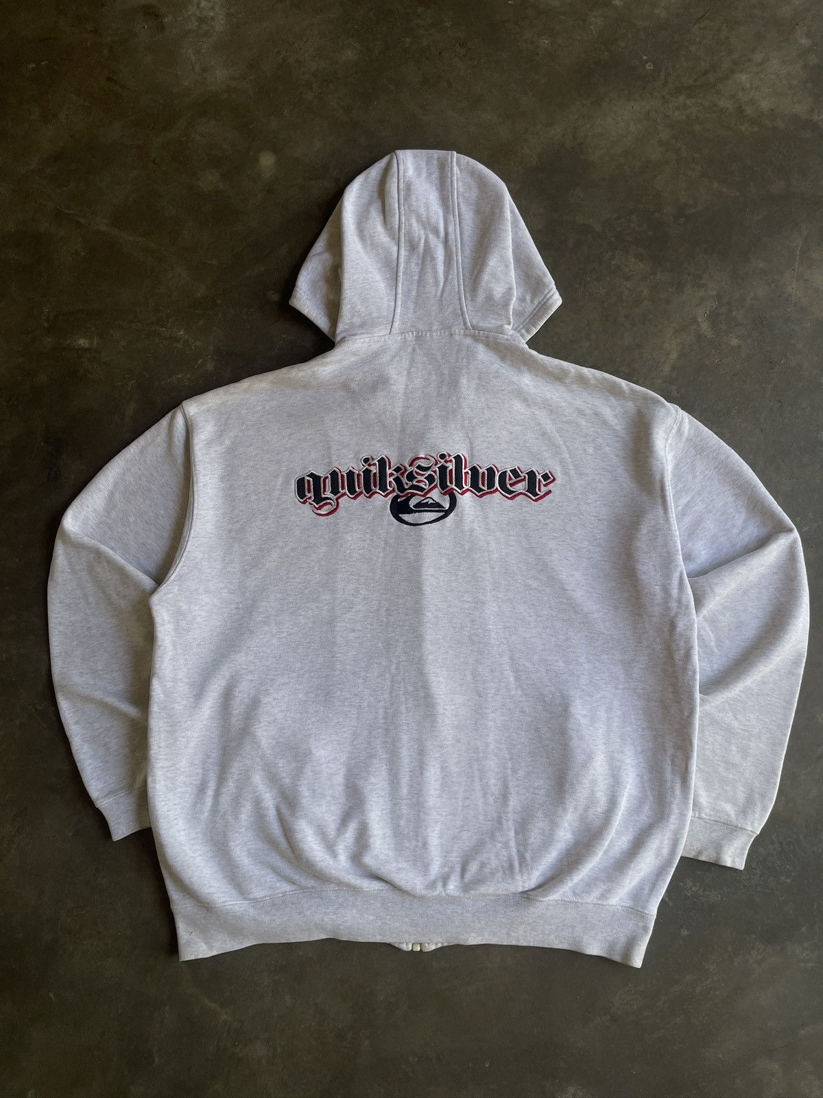 Quicksilver Vintage Quiksilver Zip Hoodie Logo Size US L / EU 52-54 / 3 - 1 Thumbnail