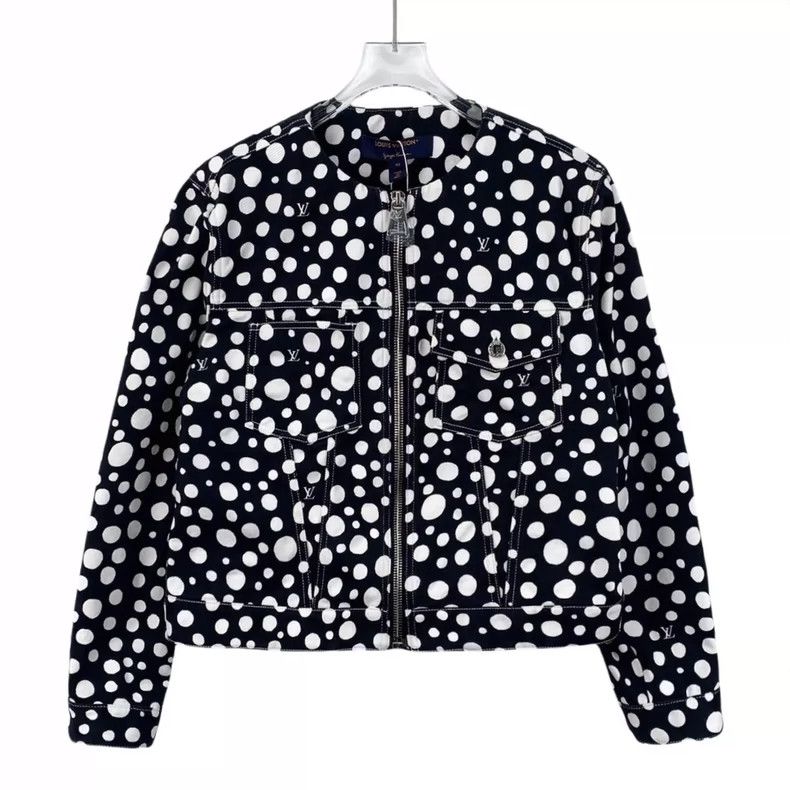 Louis Vuitton Louis Vuitton Yayoi Kusama 23 Black Polka-Dot Cotton Zip L Size M / US 6-8 / IT 42-44 - 1 Thumbnail