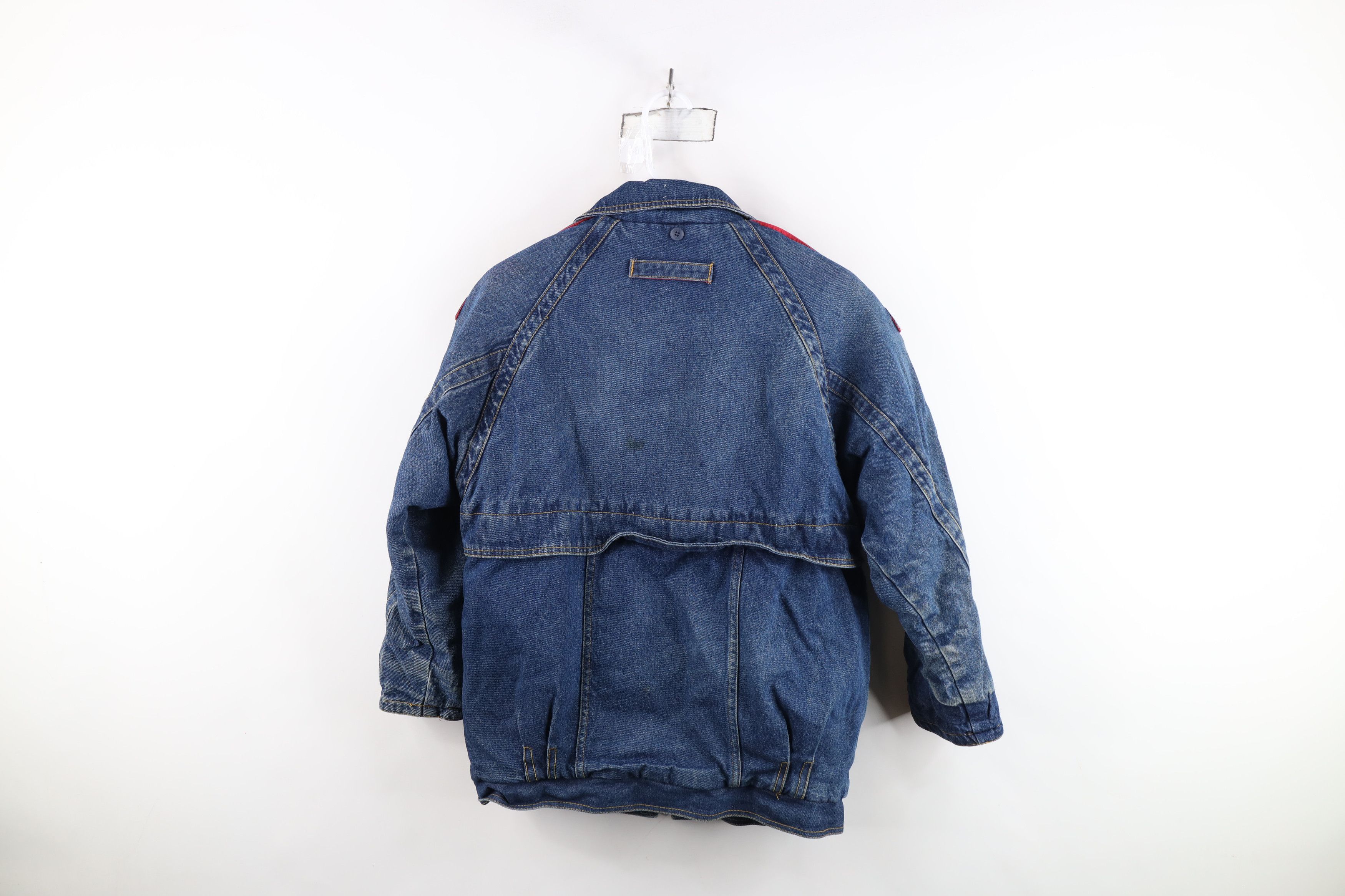 Vintage Vintage 80s 90s Streetwear Flannel Lined Denim Jean Jacket Size L / US 10 / IT 46 - 16 Thumbnail