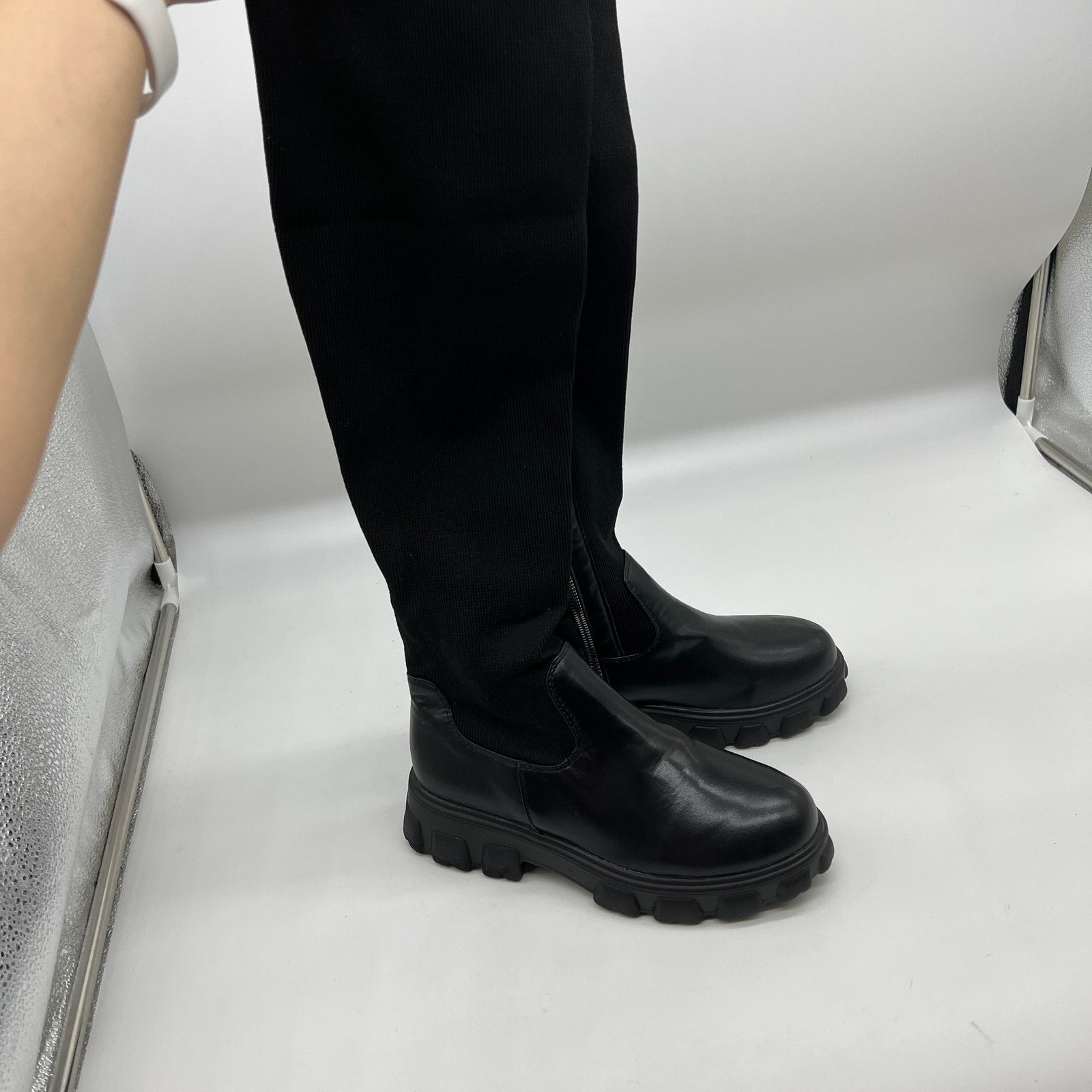 Other Women's Over The Knee Platform Thigh High Boots Round Toe Size US 8 / IT 38 - 4 Thumbnail
