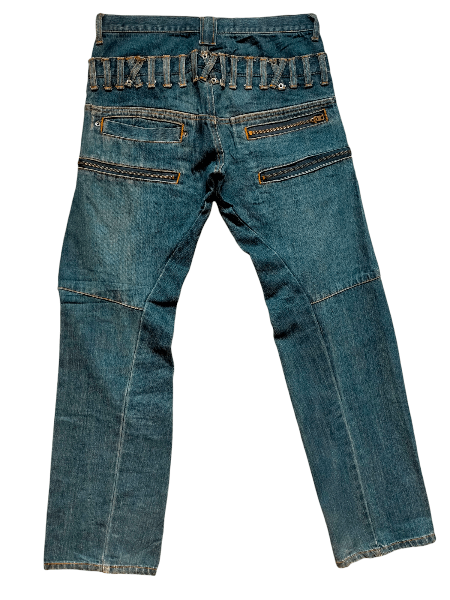 Hysteric Glamour × Japanese Brand PROP Garments INC.Double Waist Multipocket Zipped Jeans Size US 32 / EU 48 - 2 Thumbnail