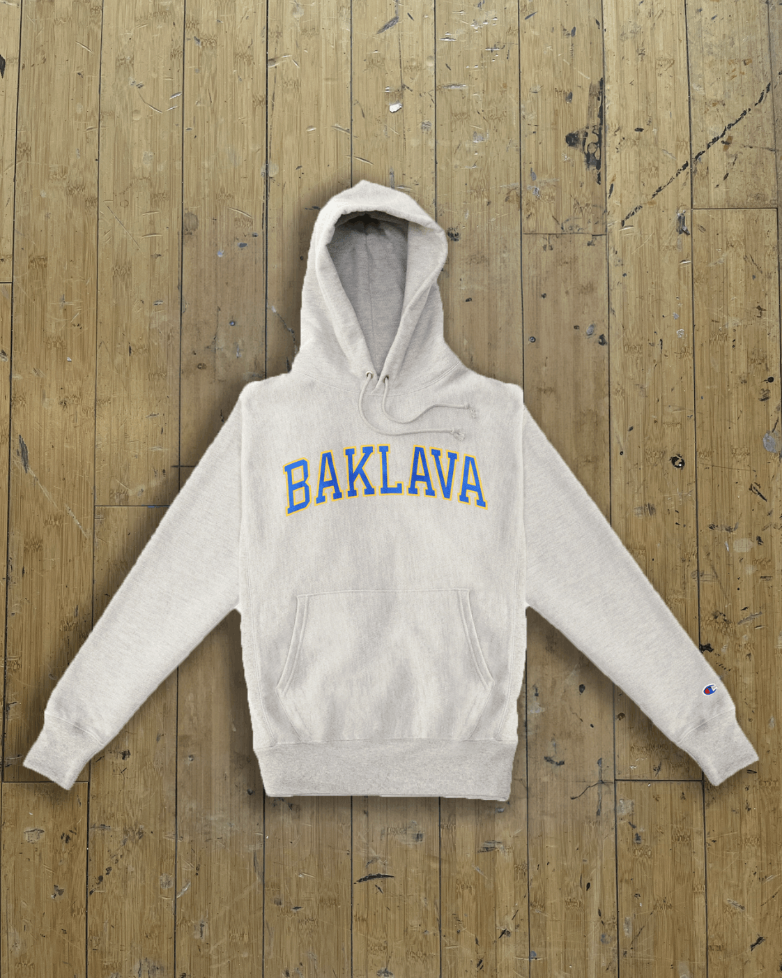 Action Bronson Blue Chips University "BAKLAVA" Champion Reverse Weave Hood Size US L / EU 52-54 / 3 - 8 Thumbnail