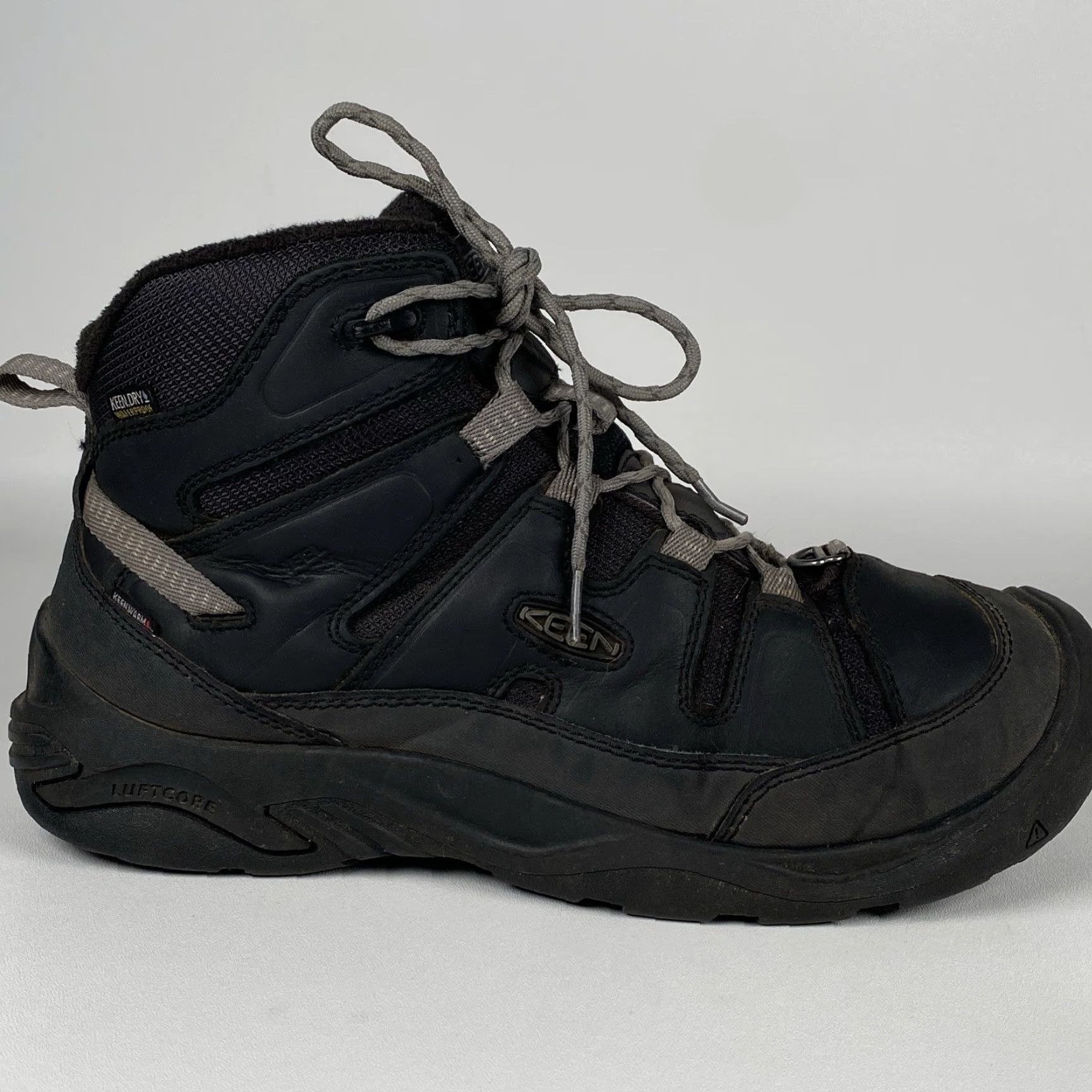 KEEN Keen Men's Circadia Mid Polar Black/Steel Grey Waterproof Winter Boots 1026762 Size US 10 / EU 43 - 3 Thumbnail