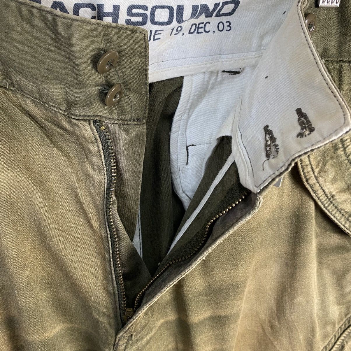 Japanese Brand DL Back Sound Green Cargo Multipocket Pants #C955 Size US 30 / EU 46 - 14 Thumbnail