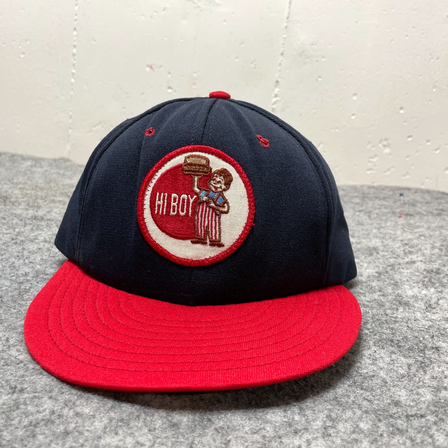 Vintage VINTAGE Stevens Cap Patch Hat Blue Red Hamburger Restaurant 90s Logo Baseball Cap Adjustable Men Cap Size ONE SIZE - 2 Thumbnail