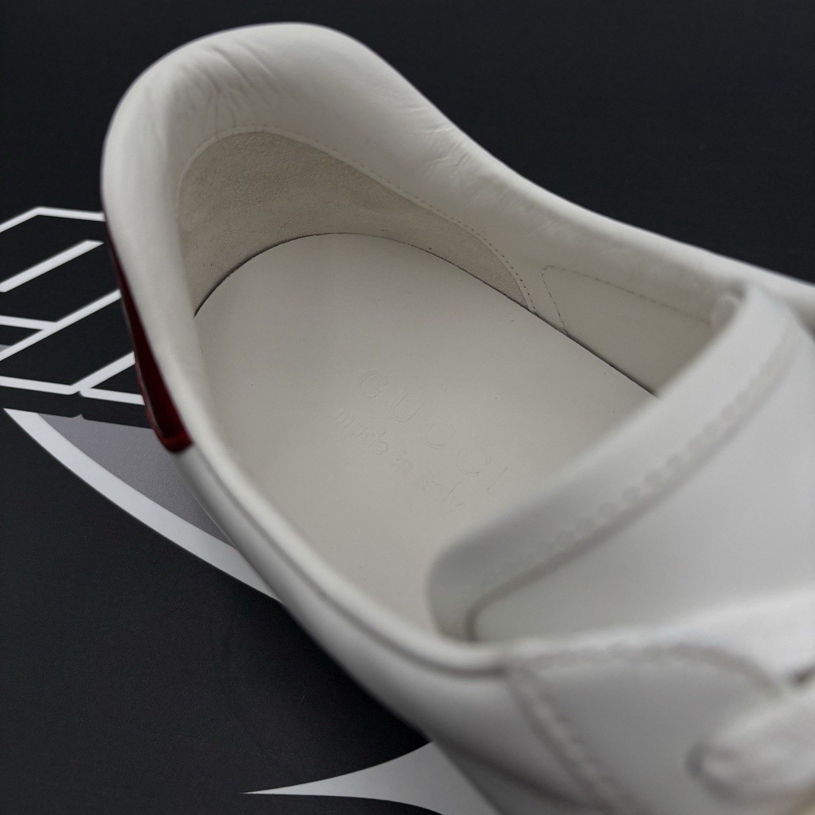 Gucci Gucci Ace Leather With Strap ‘ White ’ | NEW! Size US 9 / EU 42 - 16 Thumbnail