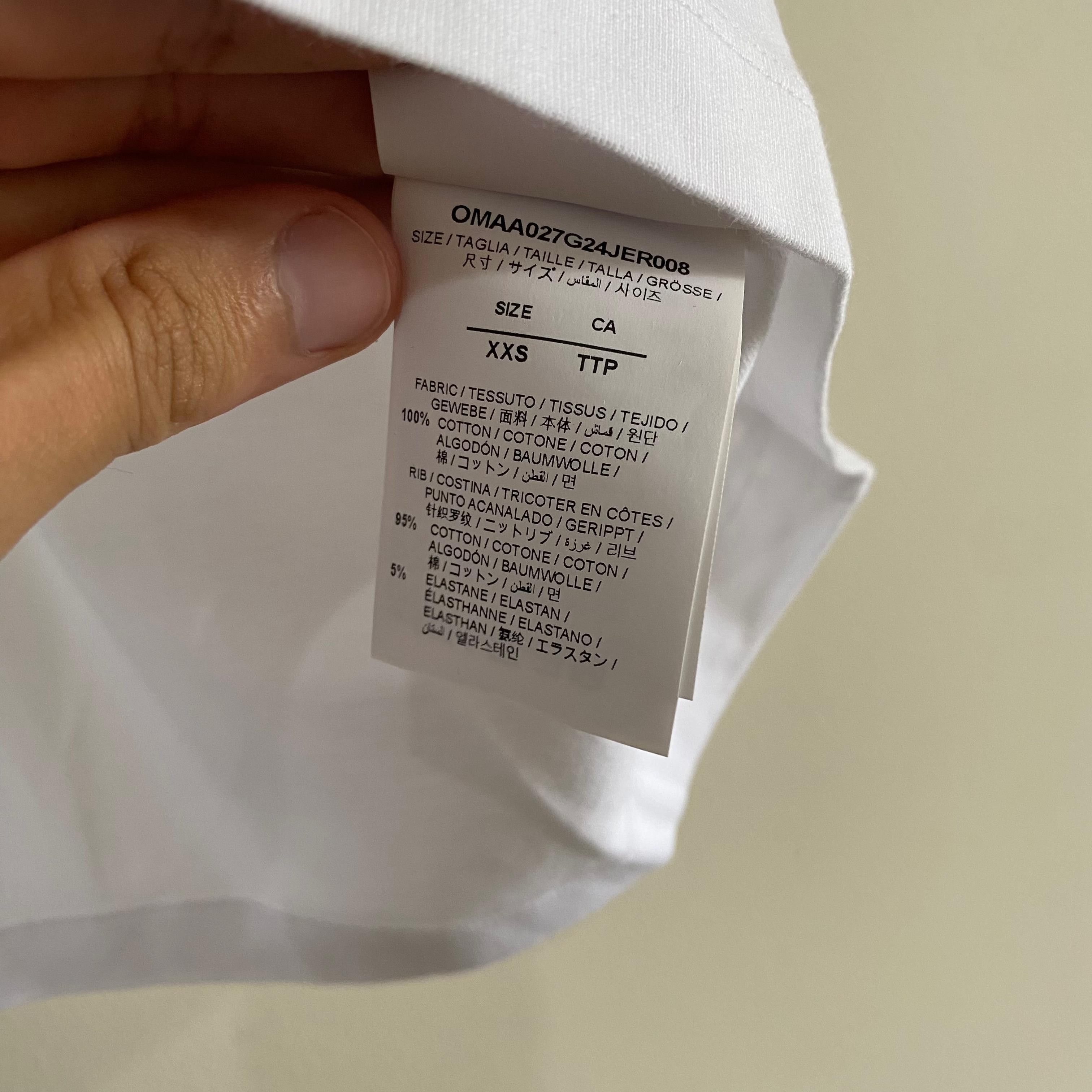 Off-White White Blue Local Store "Paris" T-Shirt Size US XXS / EU 40 - 4 Thumbnail