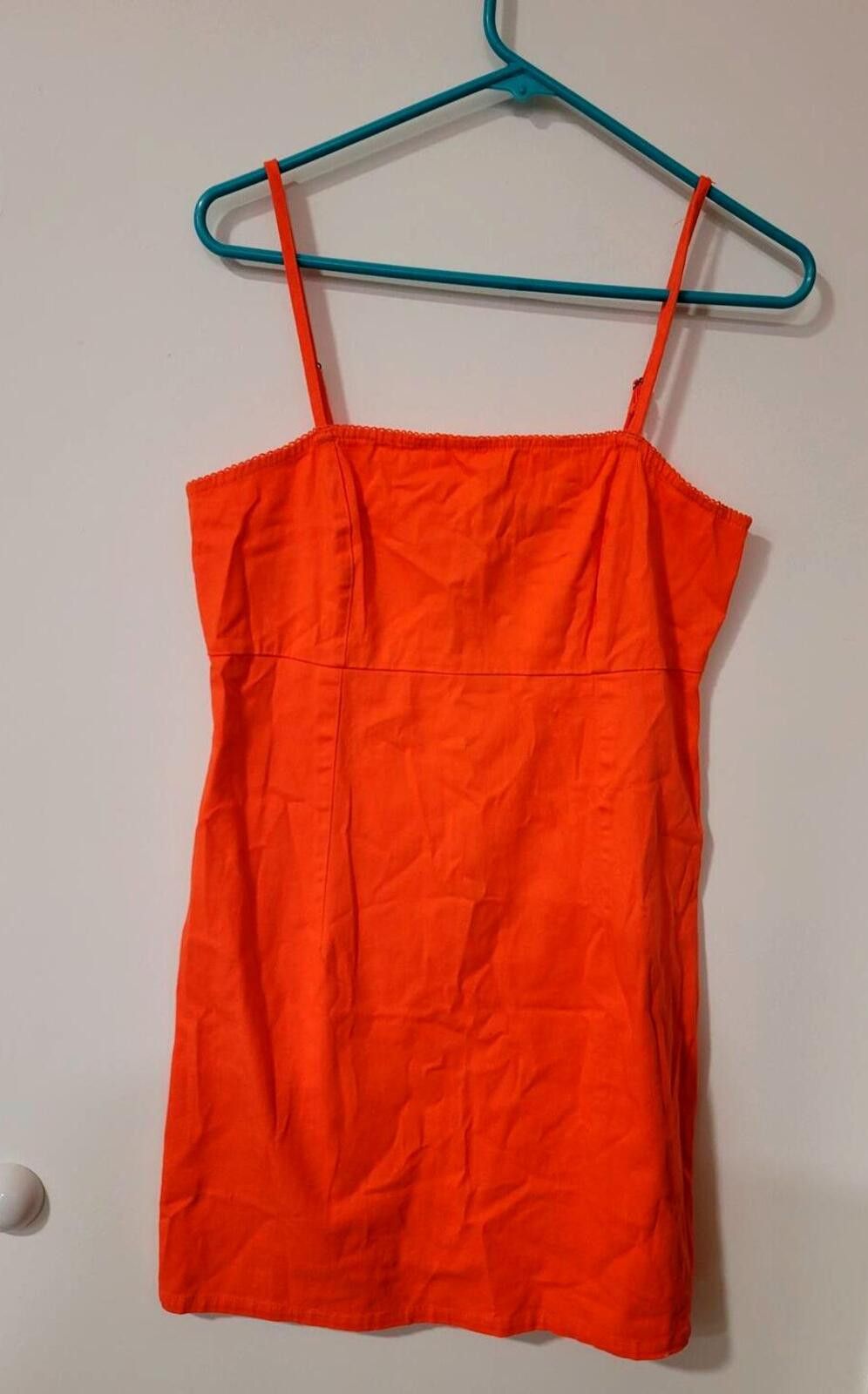 Other Orange Sleeveless Mini Dress with Back Zipper Size M / US 6-8 / IT 42-44 - 1 Thumbnail