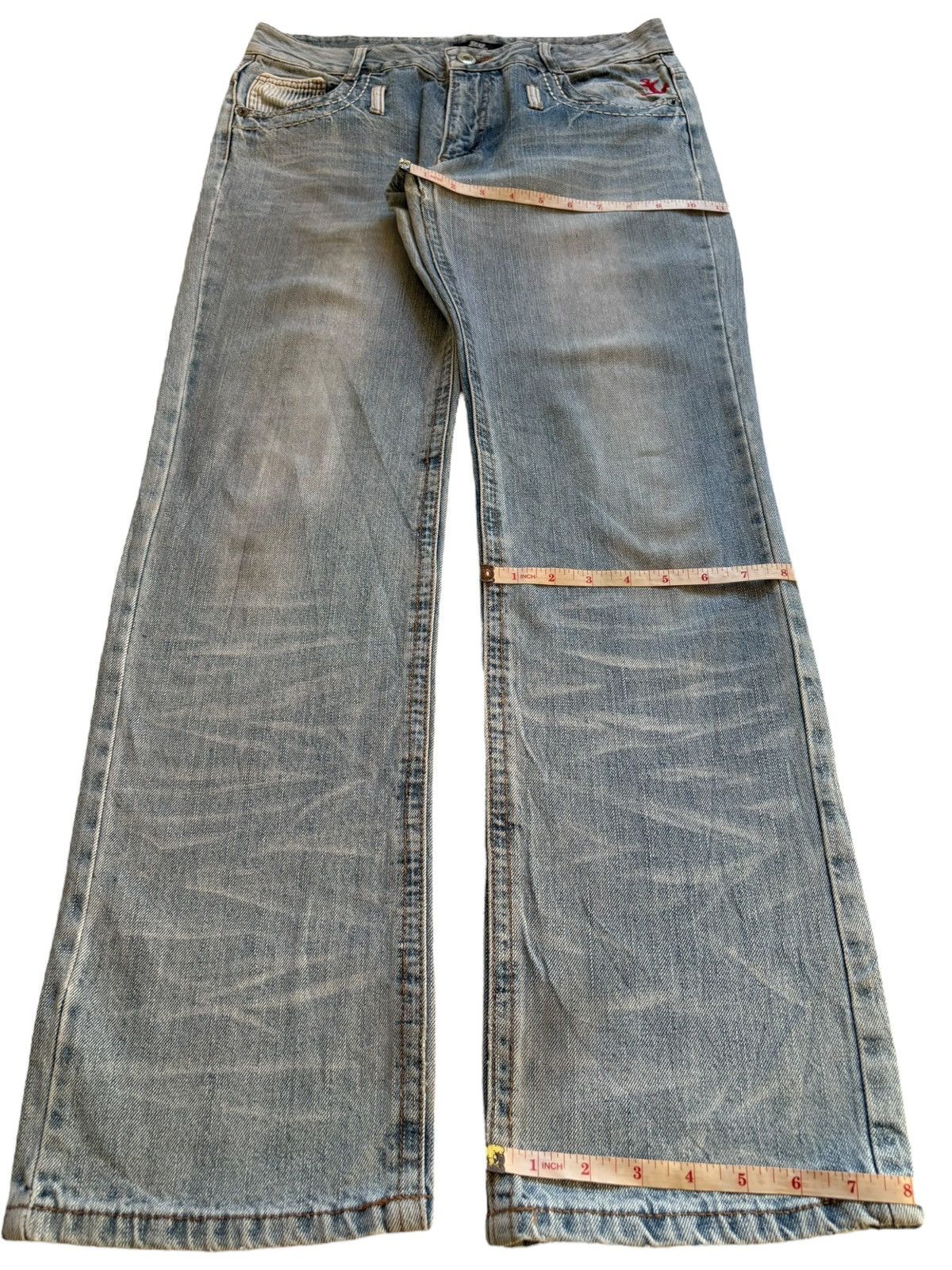 Japanese Brand Vintage Japanese Brand Embroidery Spell Out Loose Jeans Size US 32 / EU 48 - 15 Thumbnail