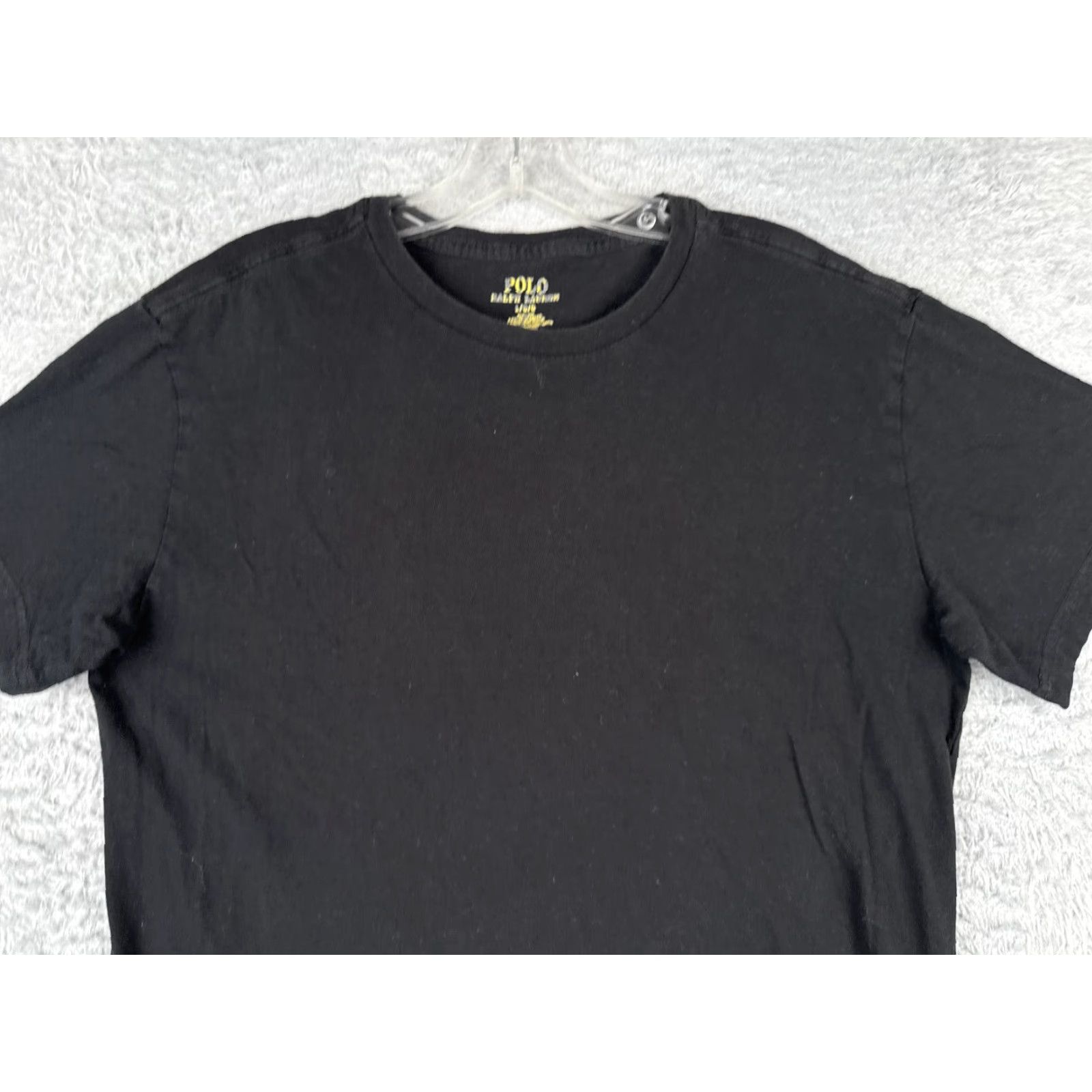 Ralph Lauren VINTAGE Ralph Lauren Shirt Adult Large Black Short Sleeve 100% Cotton Slim Fit Logo Embroidered Men L Black 90s/Classic Designer Sports Size US L / EU 52-54 / 3 - 4 Thumbnail