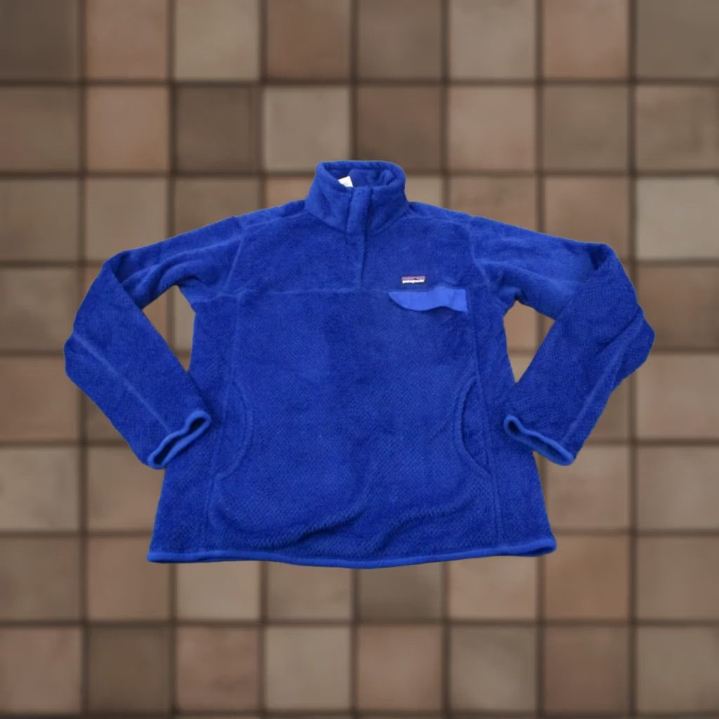 Patagonia Patagonia Jacket Women M Blue Snap Fleece Windproof Thermal Pockets - Basic Jacket - Regular XS? Size M / US 6-8 / IT 42-44 - 1 Thumbnail