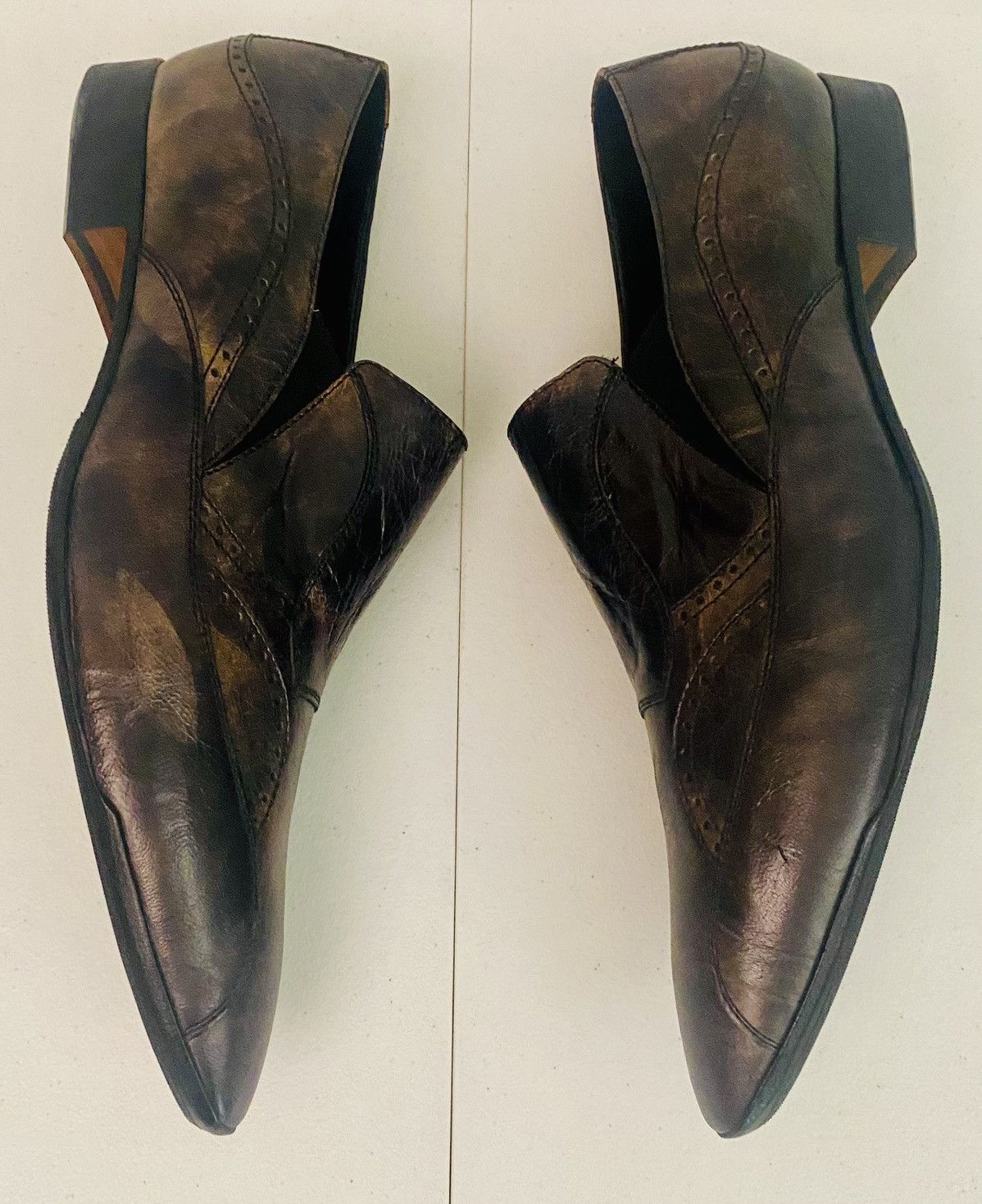 Alberto Guardiani Alberto Guardiani 🇮🇹 Monitor Lizard Y2K Point Toe 12 US New Size US 12 / EU 45 - 4 Thumbnail