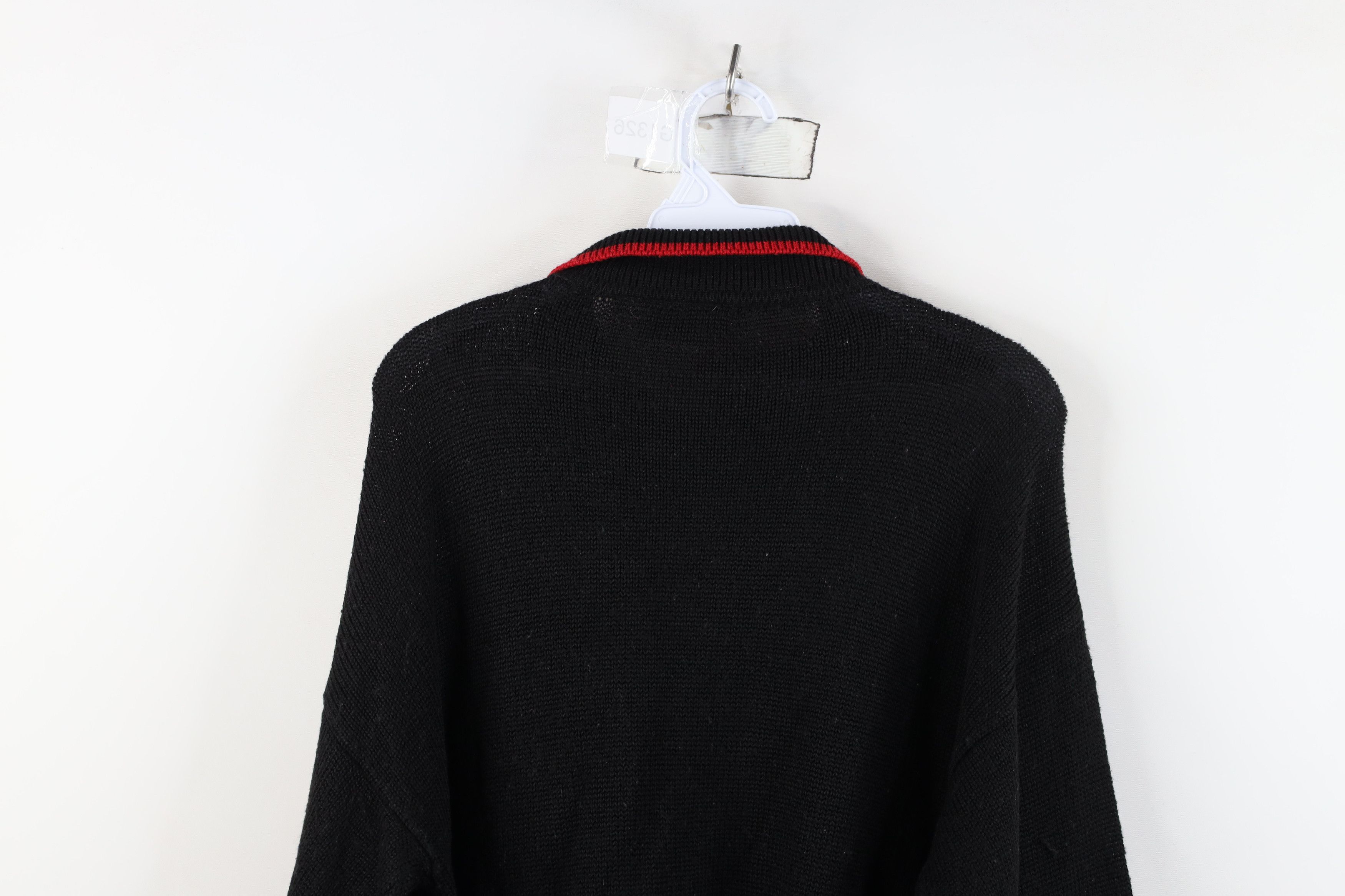 Vintage Vintage 90s Streetwear Ribbed Knit Collared Pullover Sweater Size L / US 10 / IT 46 - 10 Thumbnail