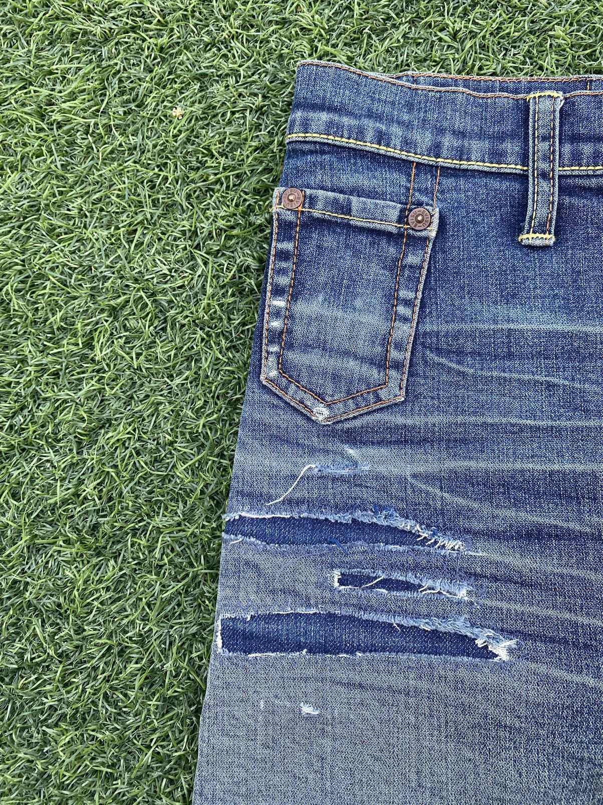 Evisu EVISU MINI SKIRT DISTRESSED JEANS Size 23" - 6 Thumbnail