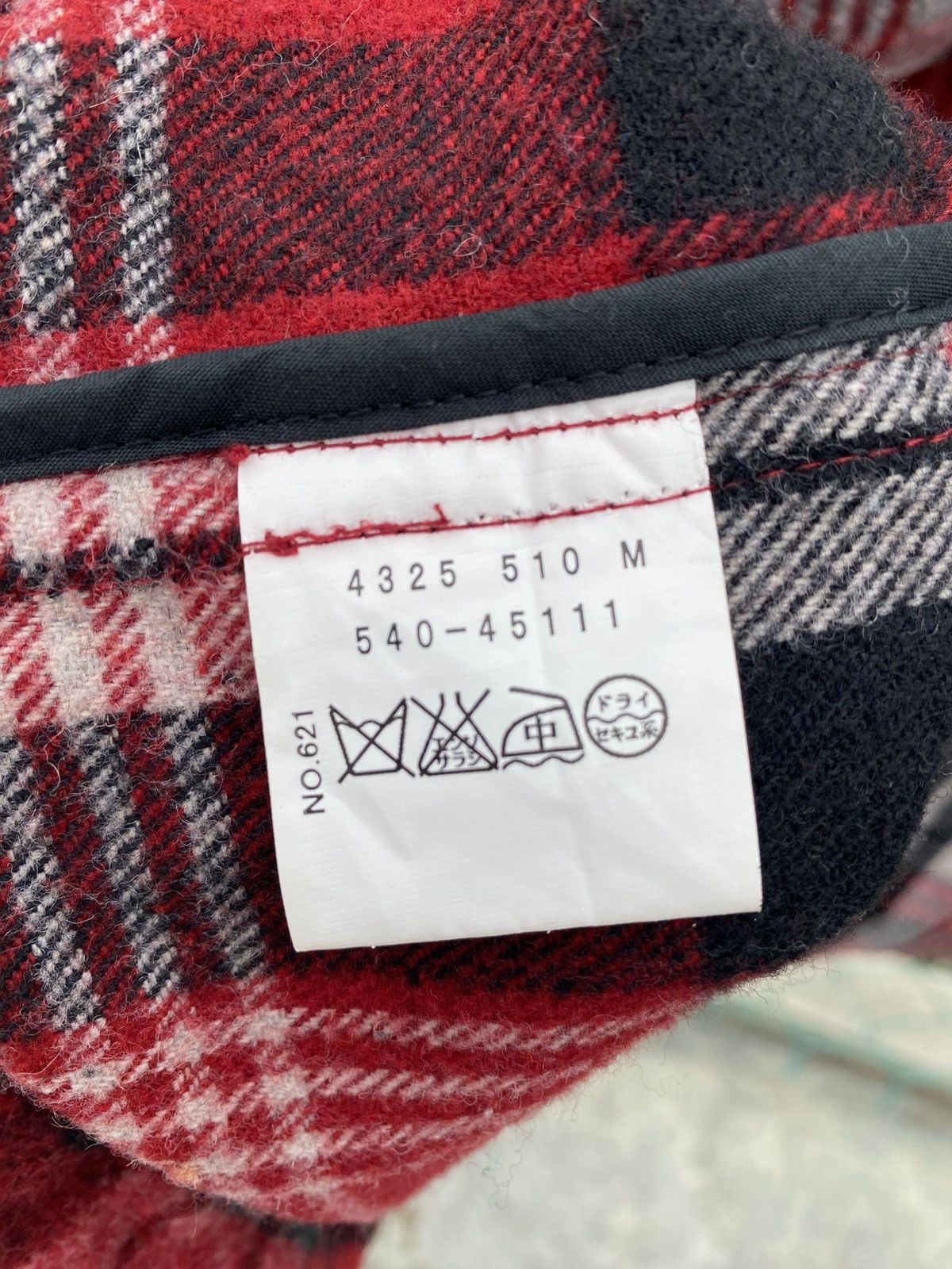 Japanese Brand 3can4on checkered hooded poncho Size ONE SIZE - 8 Thumbnail