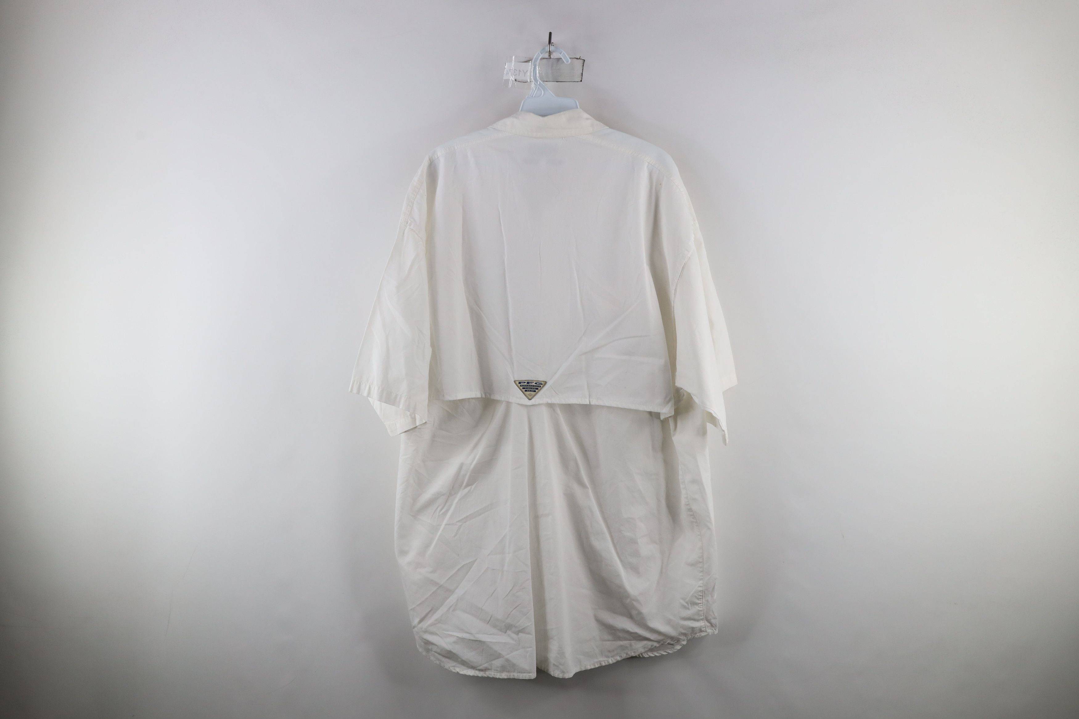 Columbia × Vintage Vintage Columbia PFG Fishing Short Sleeve Button Shirt White Size US XXL / EU 58 / 5 - 15 Thumbnail