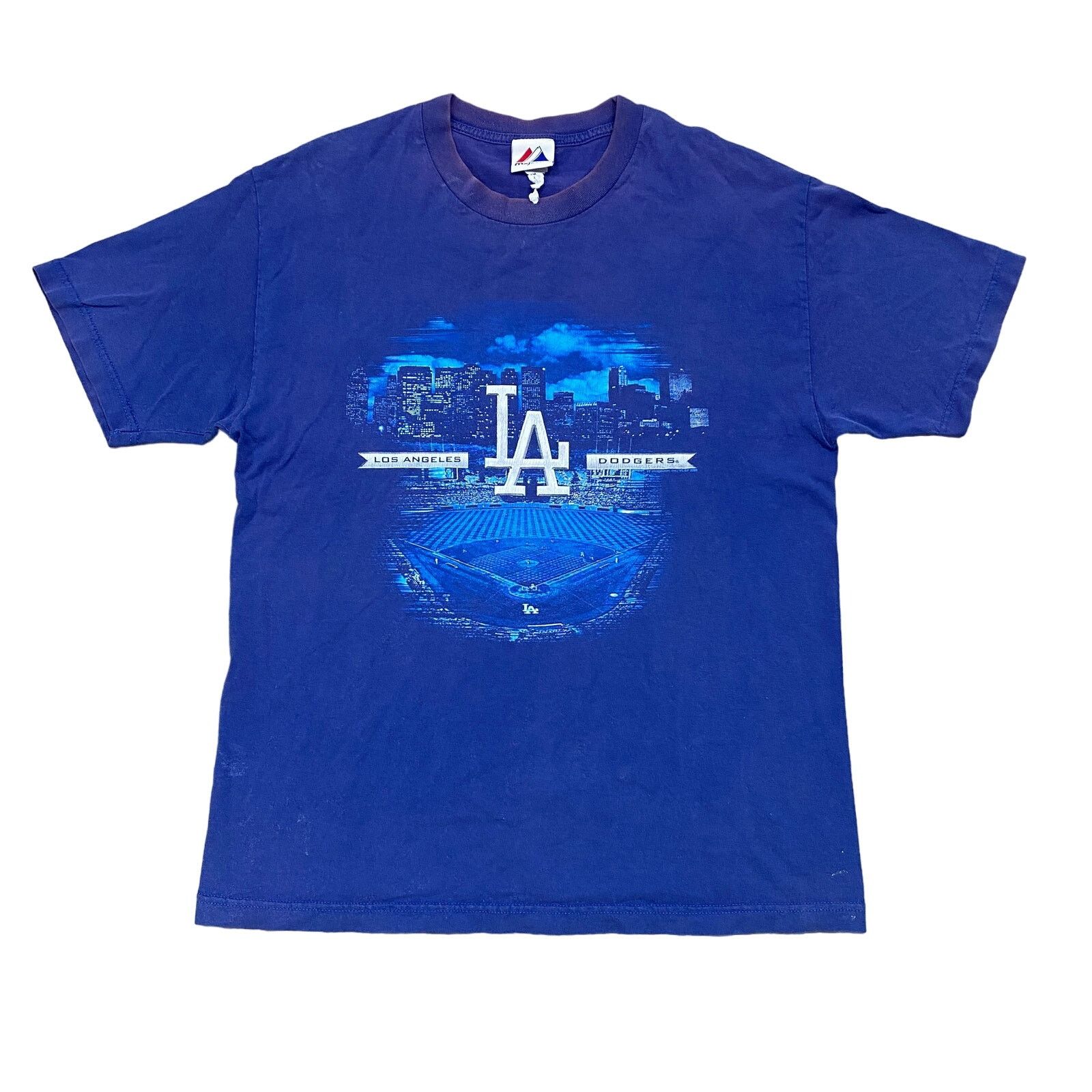 MLB × Majestic Vintage 2008 Majestic LA Dodgers Stadium City LA Shirt Large Size US L / EU 52-54 / 3 - 1 Thumbnail