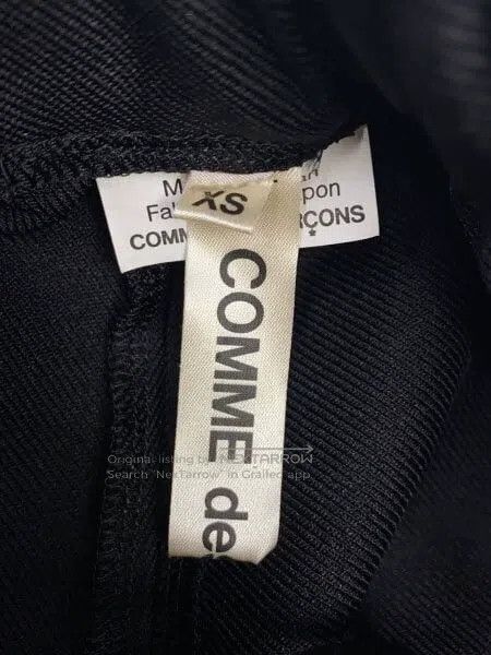 Comme des Garcons Comme Des Garcons size XS Black vintage chiffon design sen Size 23" - 3 Thumbnail