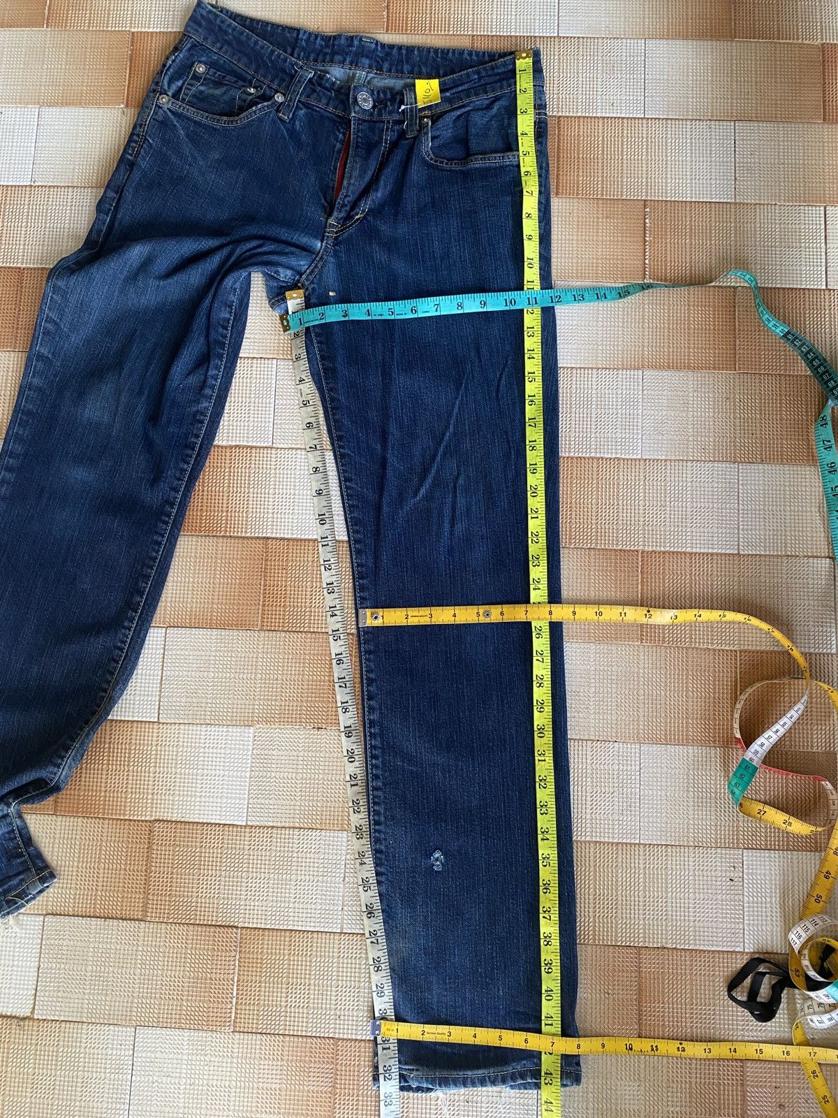 Edwin × PPFM × Vintage Vintage edwin blue trip skinny denim Size US 32 / EU 48 - 5 Thumbnail