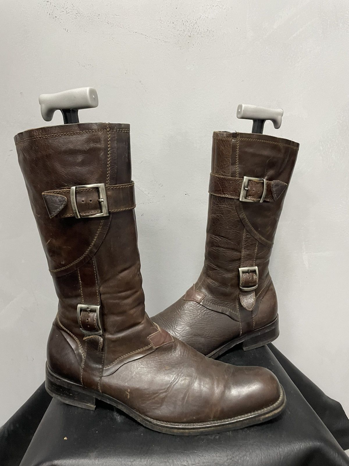 Hedi Slimane Moto style avant garde boots guidi style 2000s Size US 9 / EU 42 - 3 Thumbnail