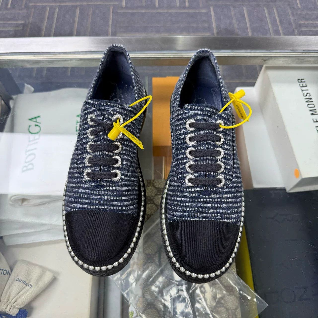 Chanel CHANEL Fabric Sneakers with Box Size US 6.5 / IT 36.5 - 1 Thumbnail