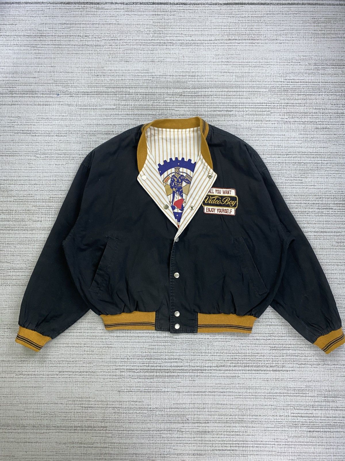 Vintage 🔥Vintage Video Boy Reversible Bomber Jacket Size US M / EU 48-50 / 2 - 11 Thumbnail