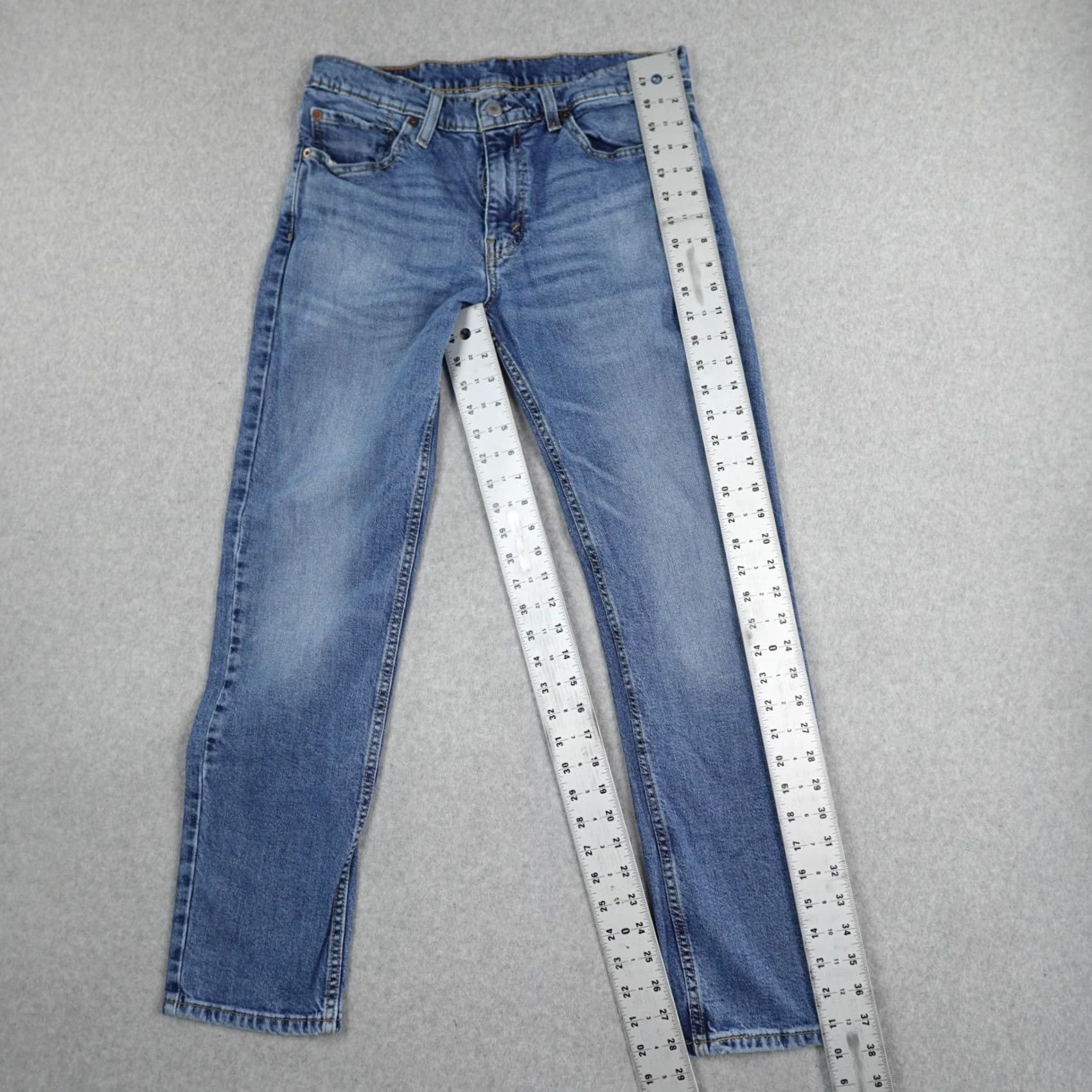 Levi's Levi's 511 Jeans Mens 32 (32X29) Medium Blue Denim 5-Pocket Slim Straight Rise Mid Inseam 29 Size US 32 / EU 48 - 3 Thumbnail