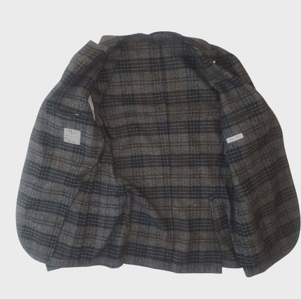 L.B.M. 1911 L.B.M 1911 SLIM FIT PLAID BLAZER Size 38R - 2 Thumbnail