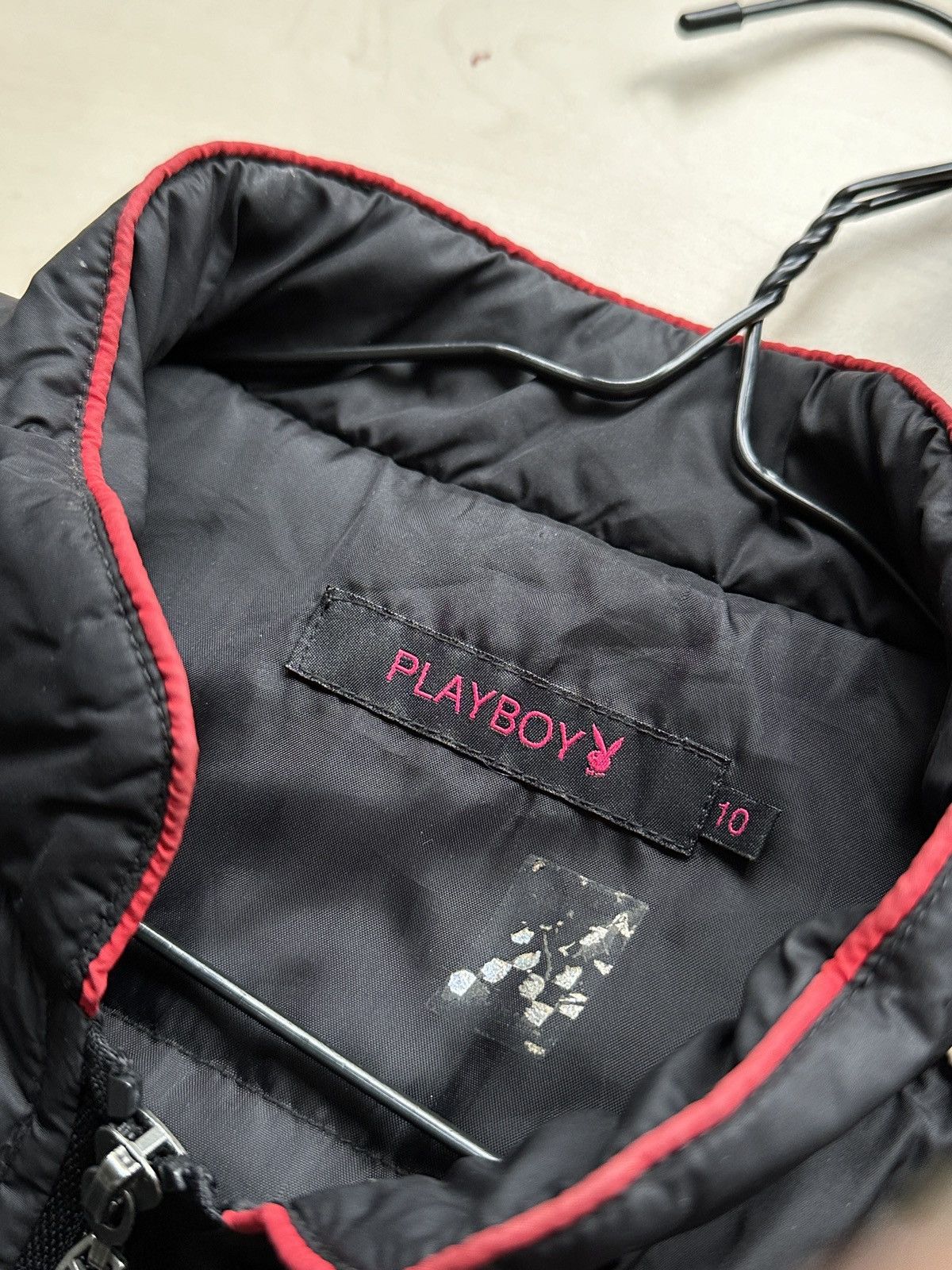 Playboy × Vintage Vintage Playboy 90s Women’s Zip Moto Biker Jacket y2k Size L / US 10 / IT 46 - 7 Thumbnail