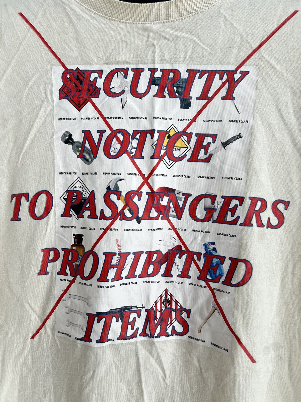 Heron Preston Airborne Capsule Col HBX Exclusive Prohibited Items Shirt Size US L / EU 52-54 / 3 - 5 Thumbnail