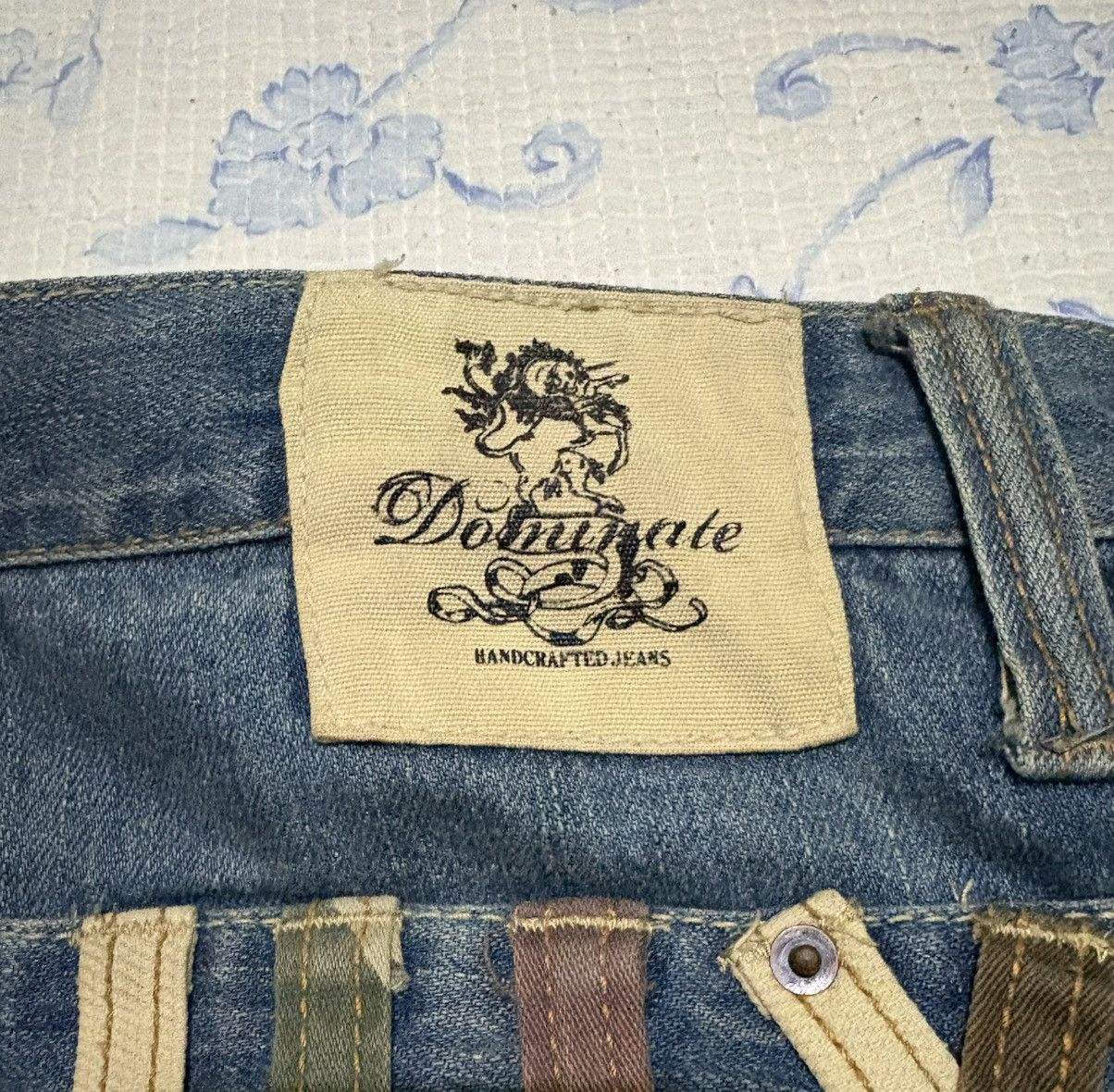 Japanese Brand Japanese International World Streetwear Double Waist Denim Size US 35 - 15 Thumbnail