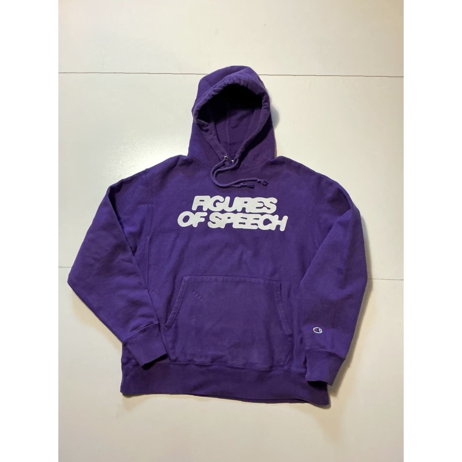 Champion VINTAGE Champion Reverse Weave Figures Of Speech Virgil Abloh Purple Pullover Hoodie LG Size US L / EU 52-54 / 3 - 2 Thumbnail