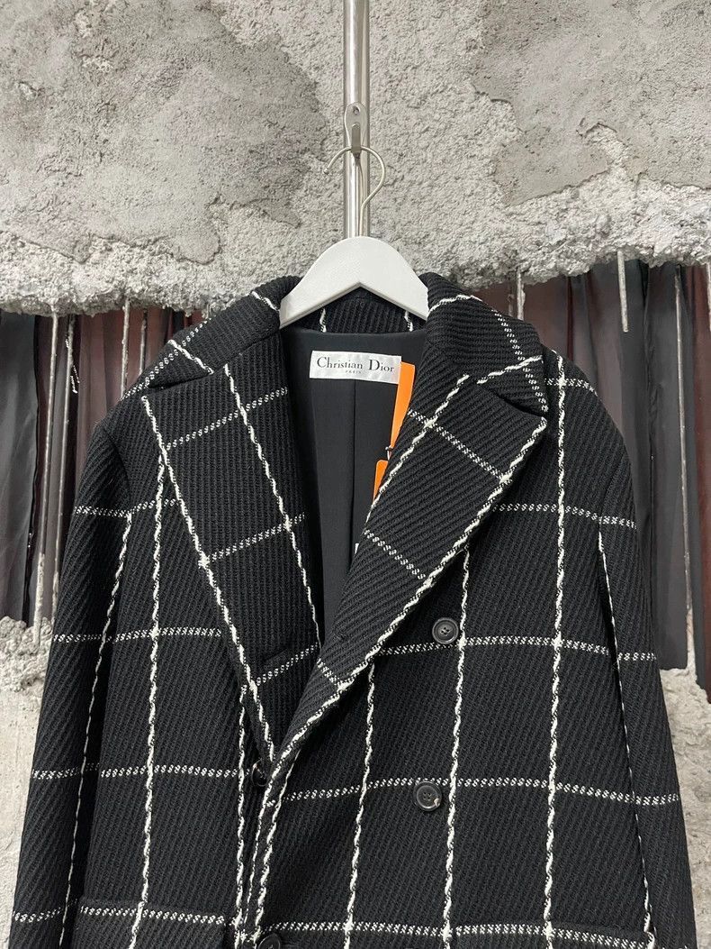 Dior Dior Black and White Checked Coat-2506 Size S / US 4 / IT 40 - 3 Thumbnail