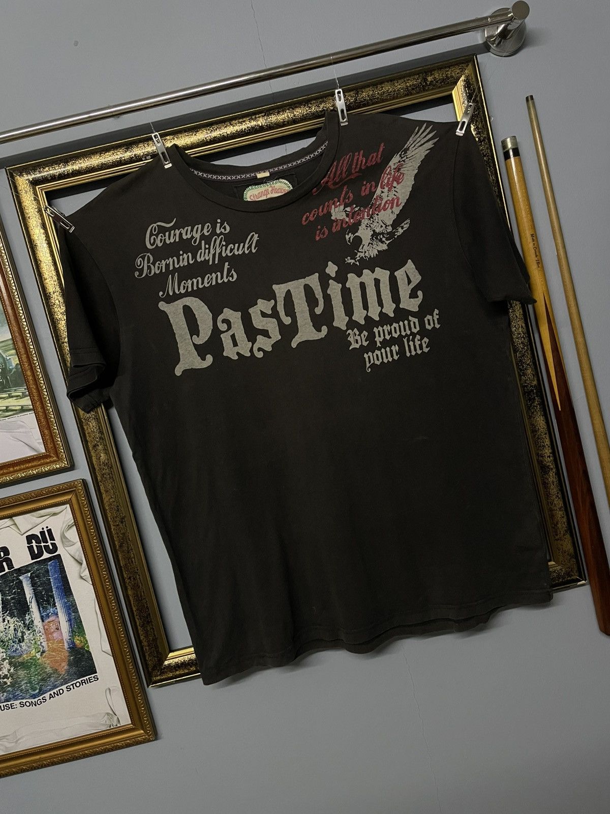 Designer × Japanese Brand × Vintage 90 Japan Strange Heaven Past Time Spirit Embroidery Sunfaded Size US L / EU 52-54 / 3 - 7 Thumbnail