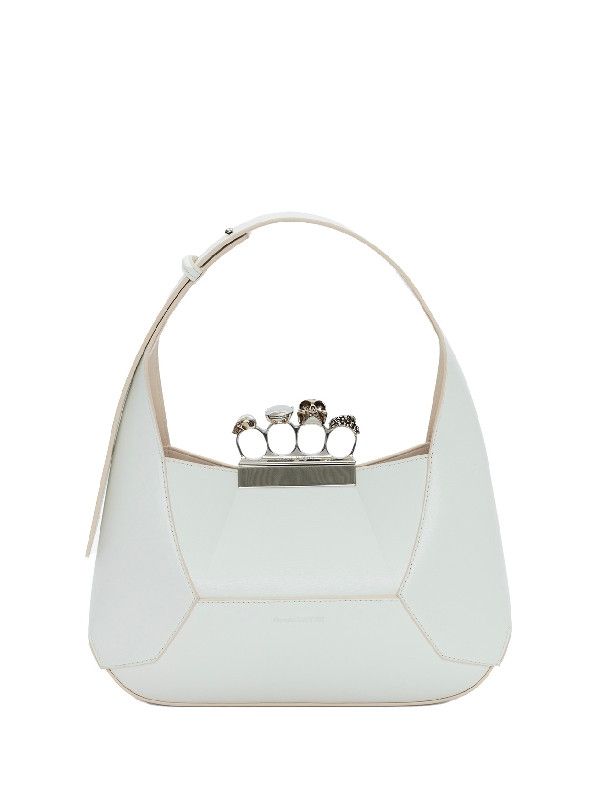 Alexander McQueen o1w1db10925 Size: OS/The Jewelled Hobo Bag in White Size ONE SIZE - 2 Thumbnail
