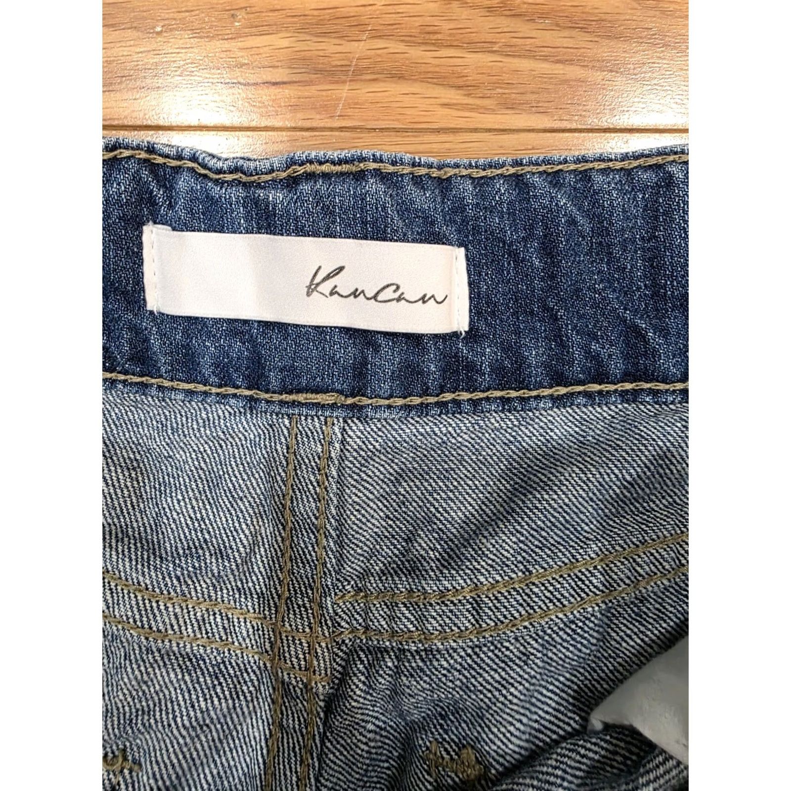 Vintage VINTAGE KanCan Women's Denim Shorts Cut-Off Distressed Inseam 2" Waist 26" Size S Blue Womens Size 26" / US 2 / IT 38 - 5 Thumbnail
