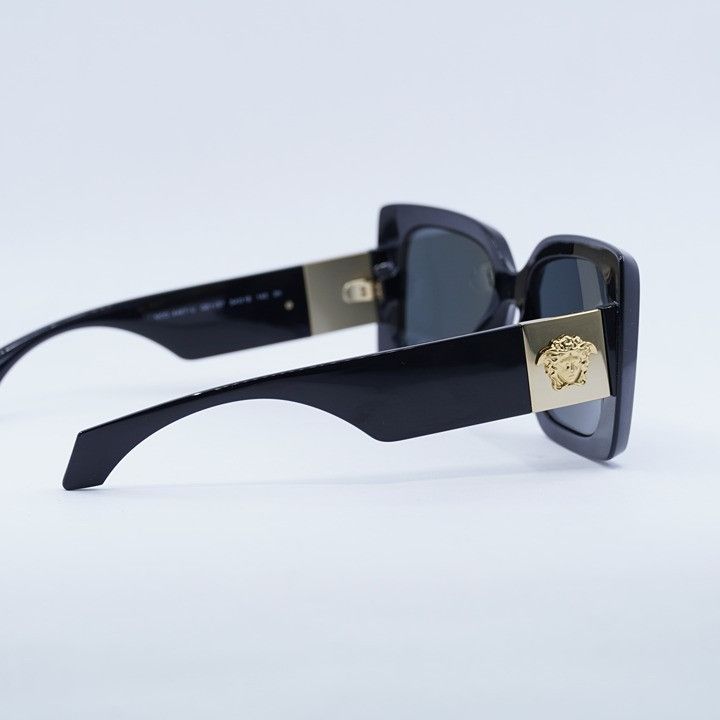 Versace Versace VE4467U GB1/87 Sunglasses Black Square Frame Size ONE SIZE - 10 Thumbnail