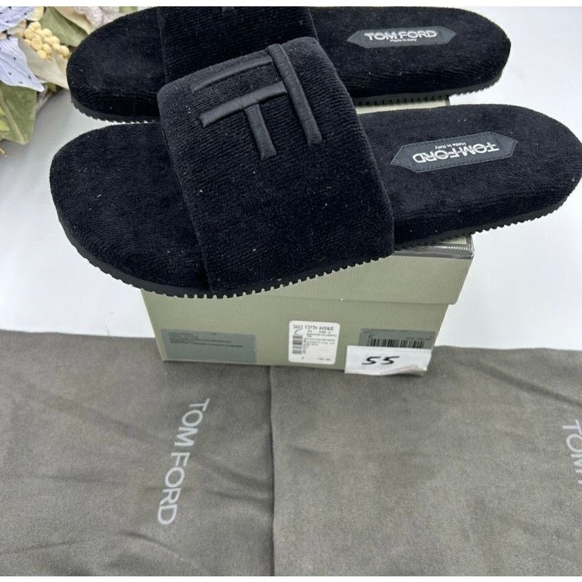 Tom Ford Men’s Tom Ford toweling velvet slipper size 8 made in Italy Size US 8 / EU 41 - 4 Thumbnail