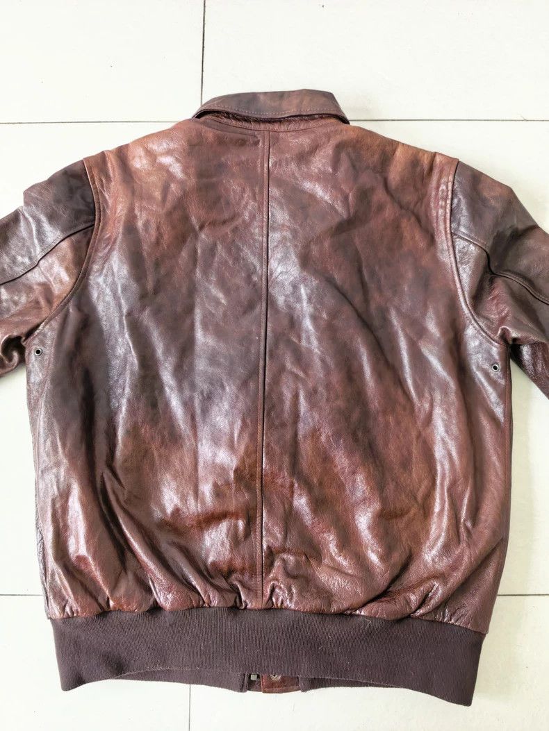Schott Schott A2 cowhide bomber jacket Size US XL / EU 56 / 4 - 2 Thumbnail