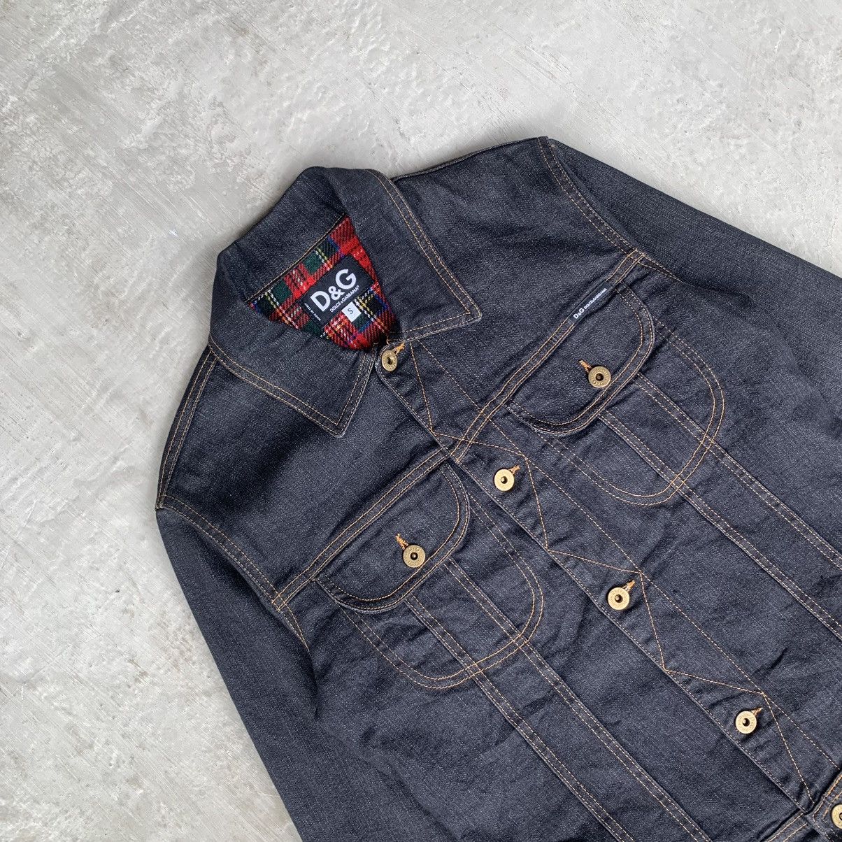 Dolce & Gabbana Dolce & Gabbana Trucker denim Jacket red flanel lined vtg Size US S / EU 44-46 / 1 - 4 Thumbnail