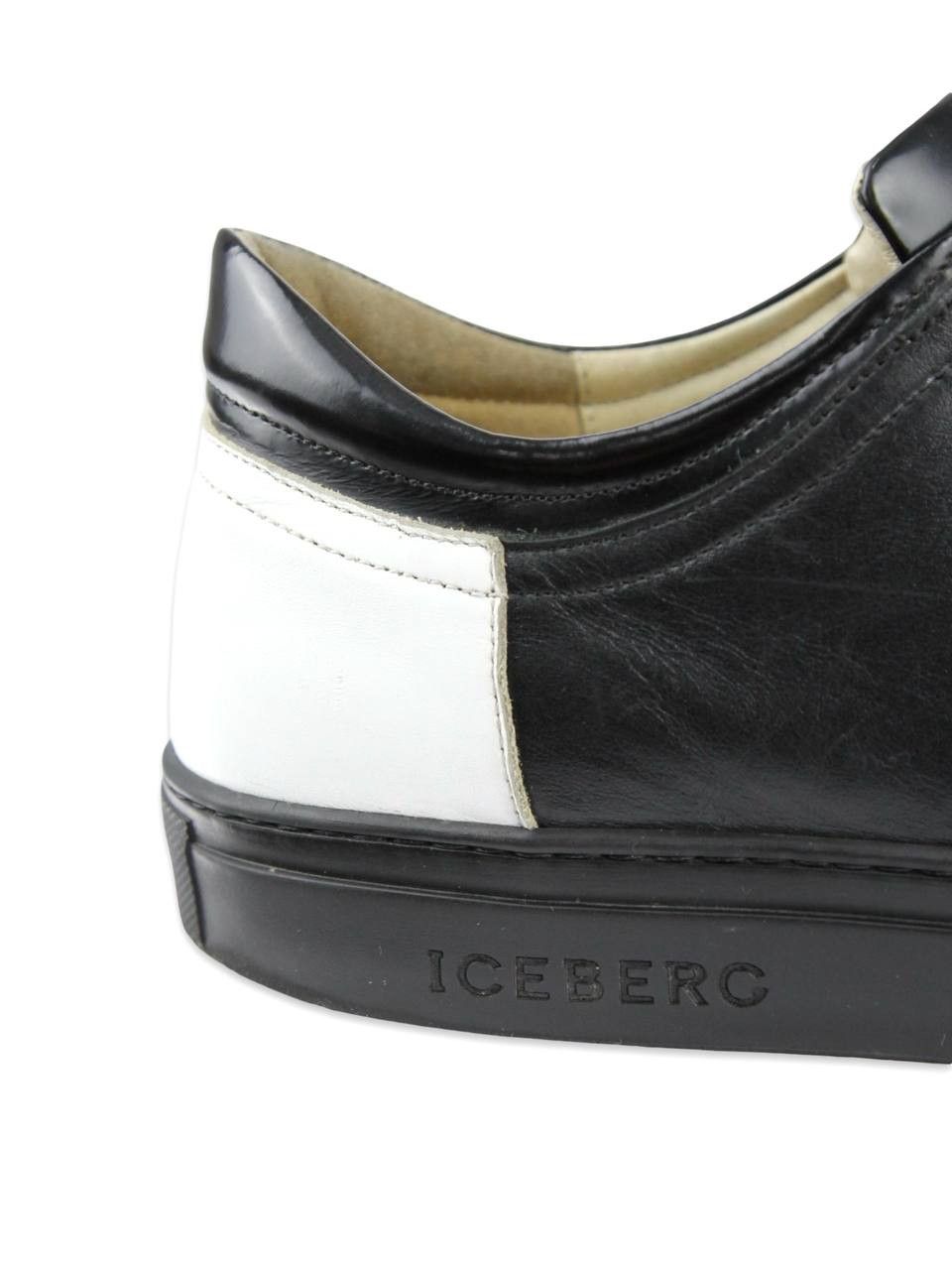 Iceberg ICEBERG Black leather sneakers Size US 11 / EU 44 - 8 Thumbnail