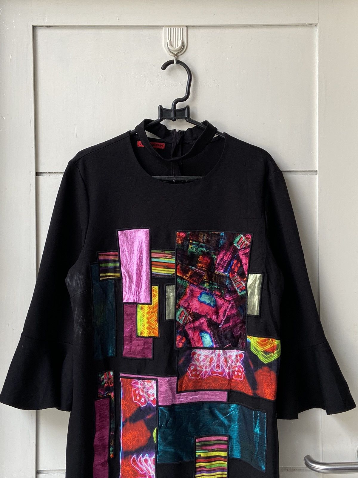 Vivienne Tam VIVIENNE TAM Black Motive Dress Size XS / US 0-2 / IT 36-38 - 10 Thumbnail
