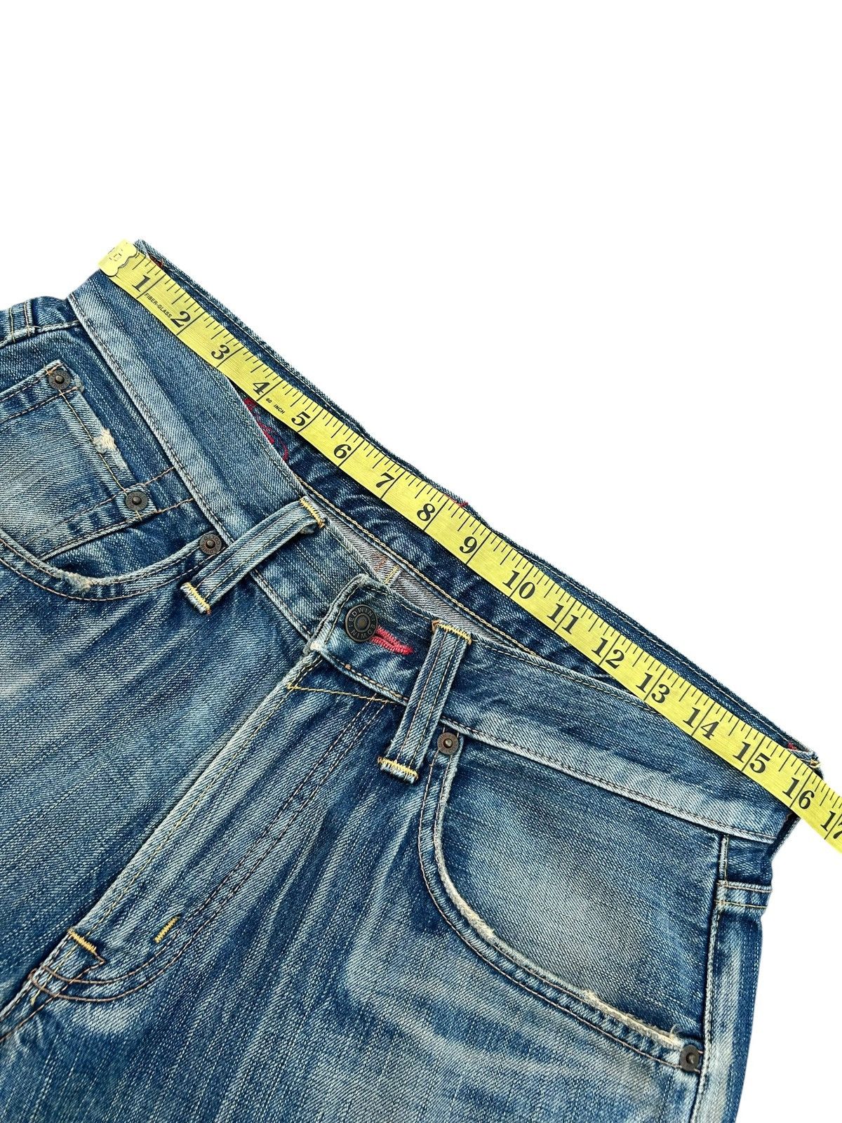 Kapital Vintage Edwin Skull Distressed Japanese Faded Denim Jeans ☠️ Size US 32 / EU 48 - 16 Thumbnail
