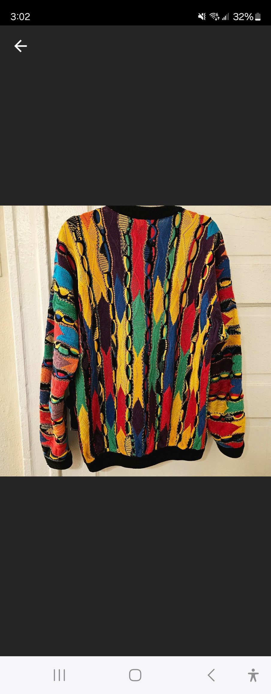 Coogi sweater sizing best sale