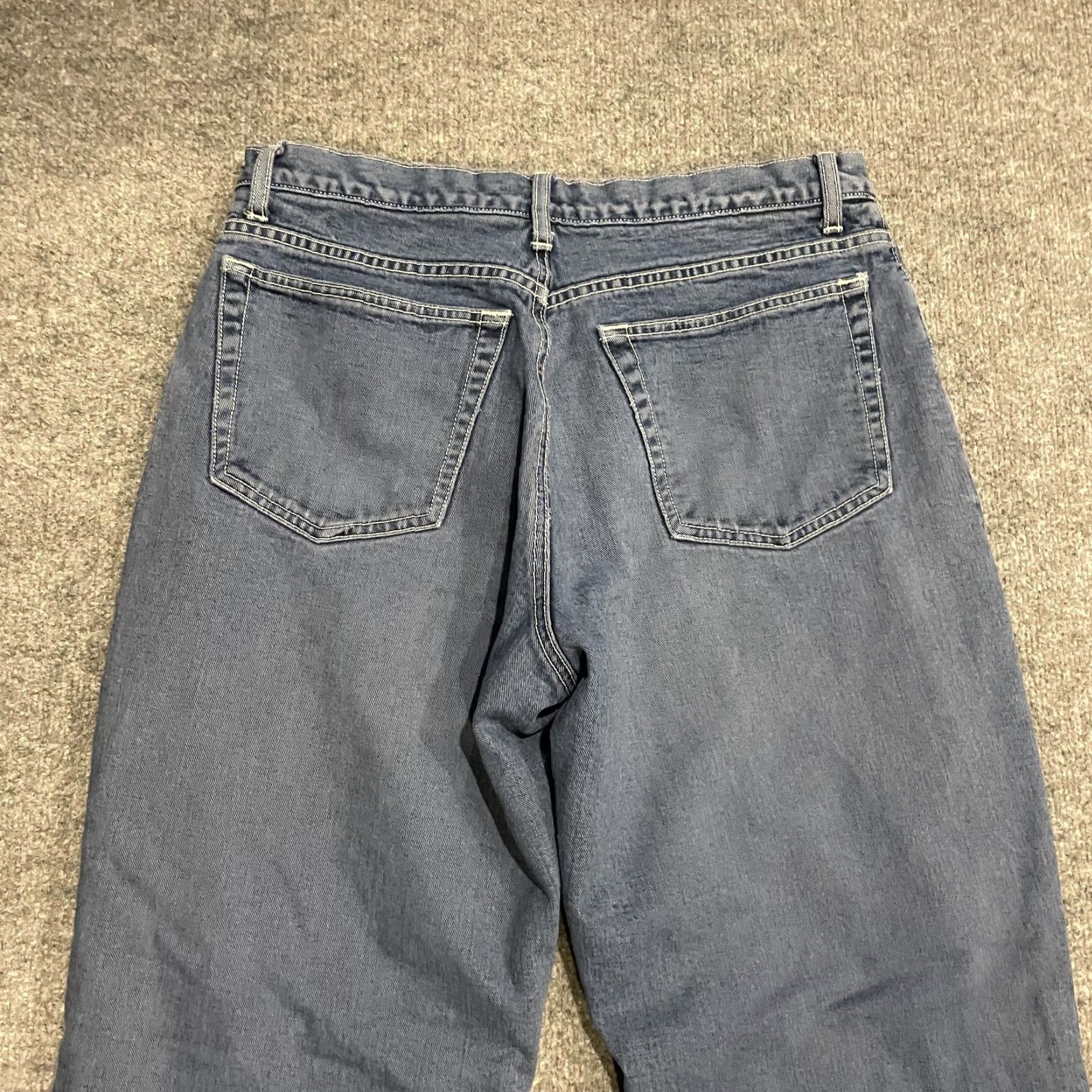 J.Crew J.Crew Jeans Mens 34x34 Blue Straight Leg Fleece Lined Thermal Insulated Winter Denim Pants Regular Straight Mens Size US 34 / EU 50 - 4 Thumbnail